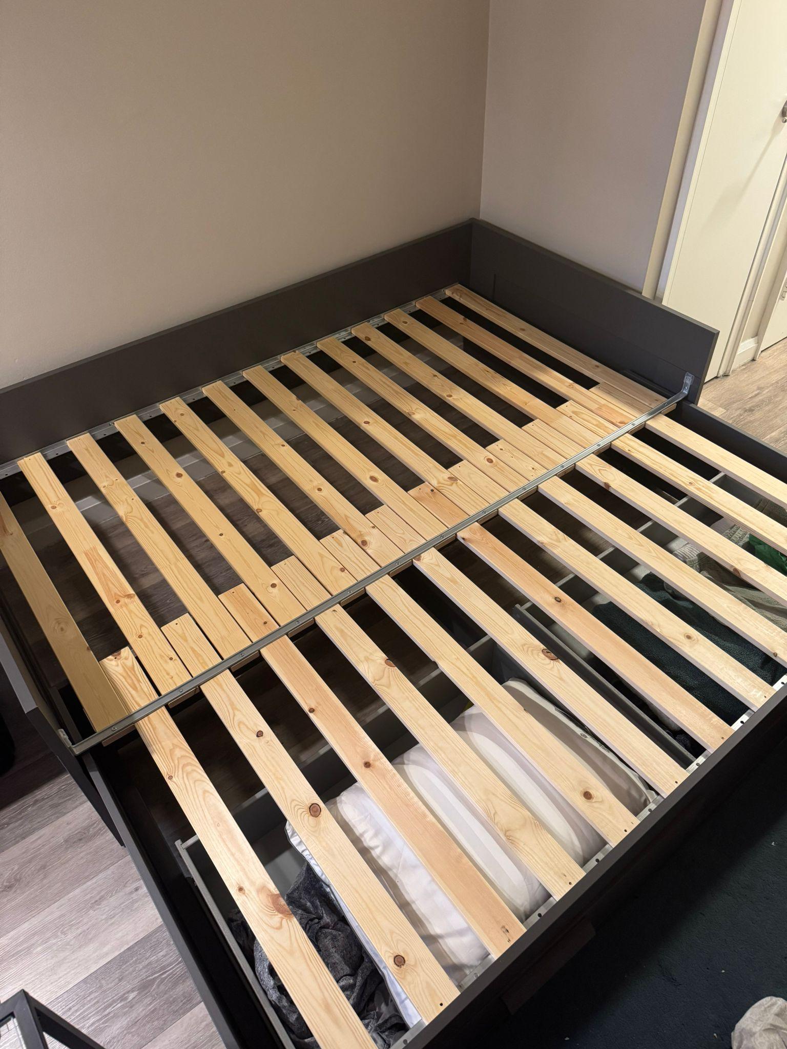 IKEA BRIMNES Daybed Frame with 2 Storage Drawers – Black - photo 2