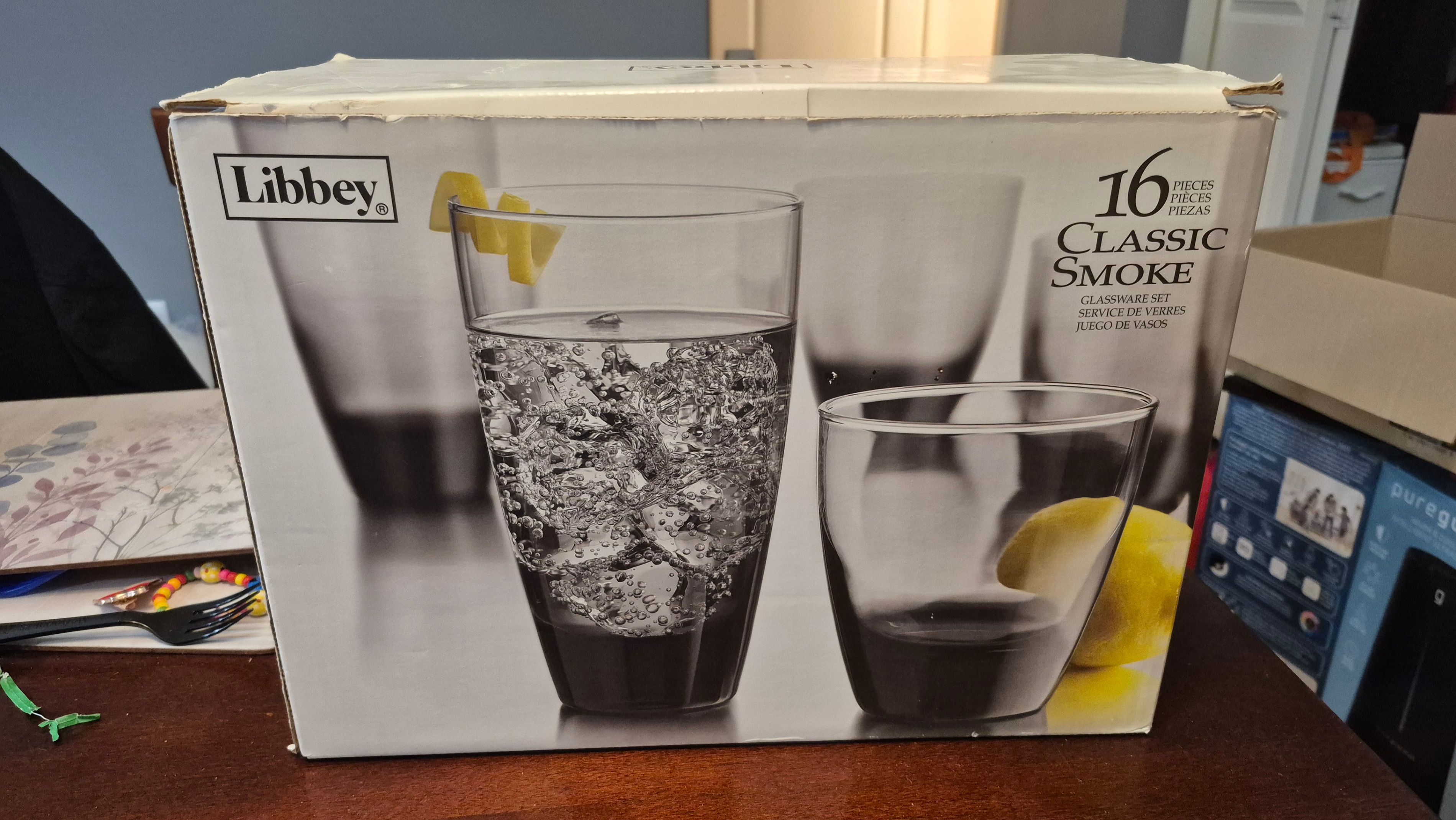 Libbey Classic Smoke 16-Piece Glassware Set - photo 3