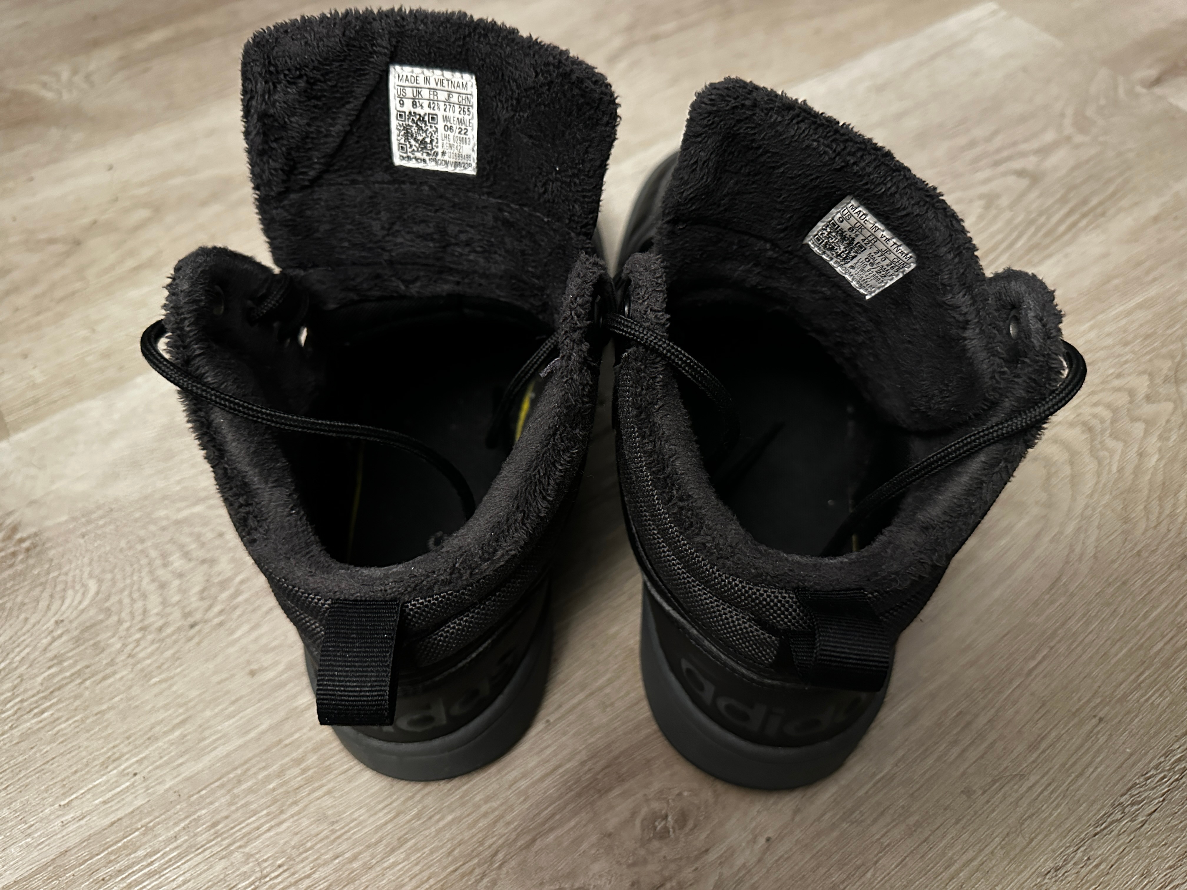 Adidas Hoops 3.0 Mid Winterized - Black / Faux-Fur (Size 9) - photo 3