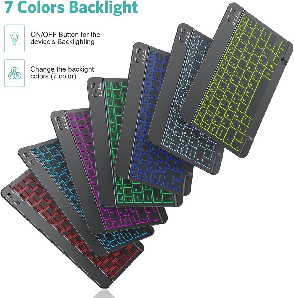TECURS Bluetooth Keyboard and Mouse for iPad and iPhone - photo 3