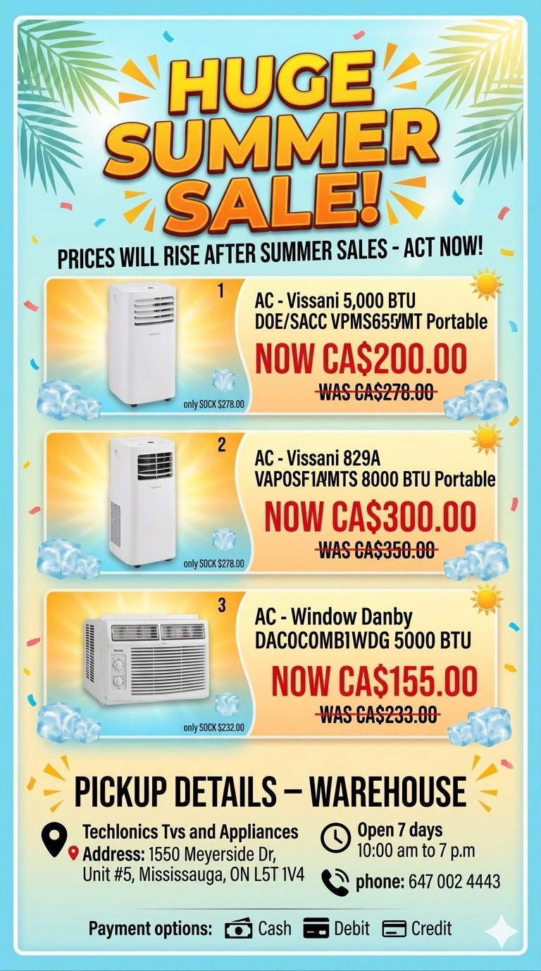 ACs Clearance Sale