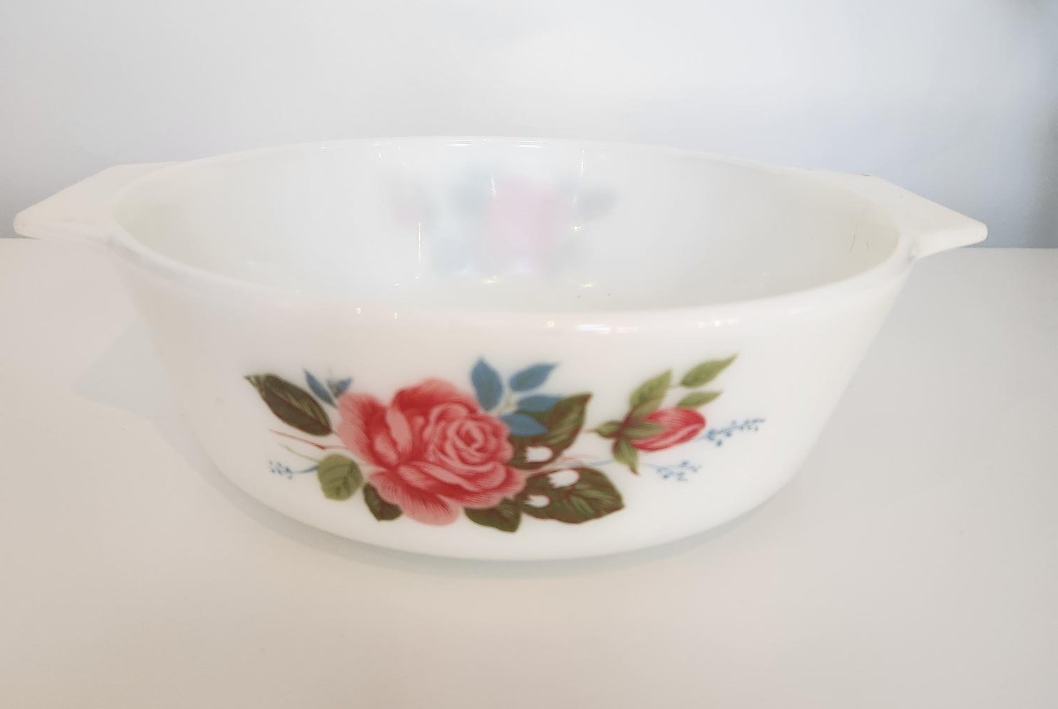 Vintage "Cottage Rose" Pyrex Casserole Dish, No Lid - photo 2