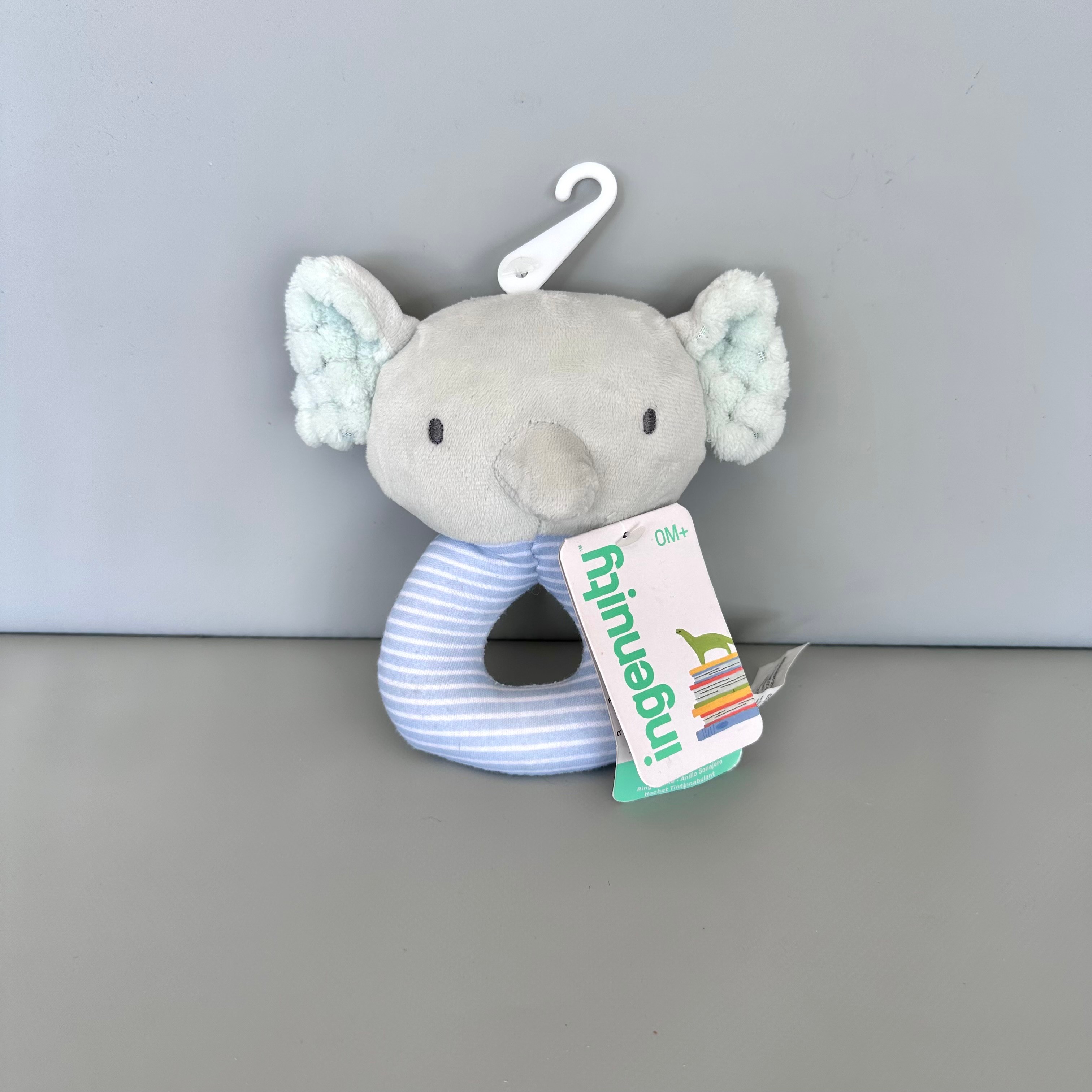Ingenuity Premium Soft Plush Ring Rattle