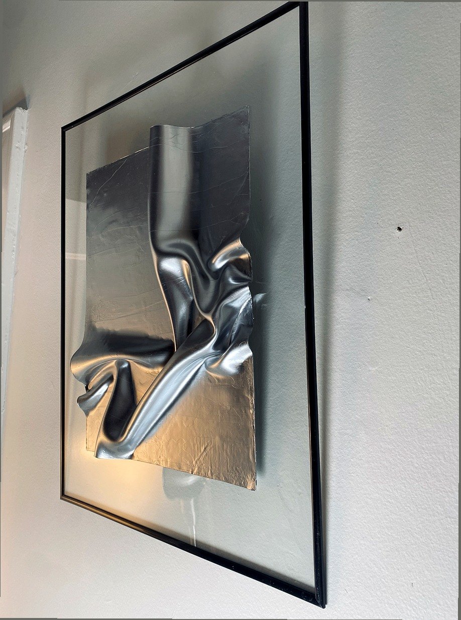 Original silver framed wall relief - photo 3