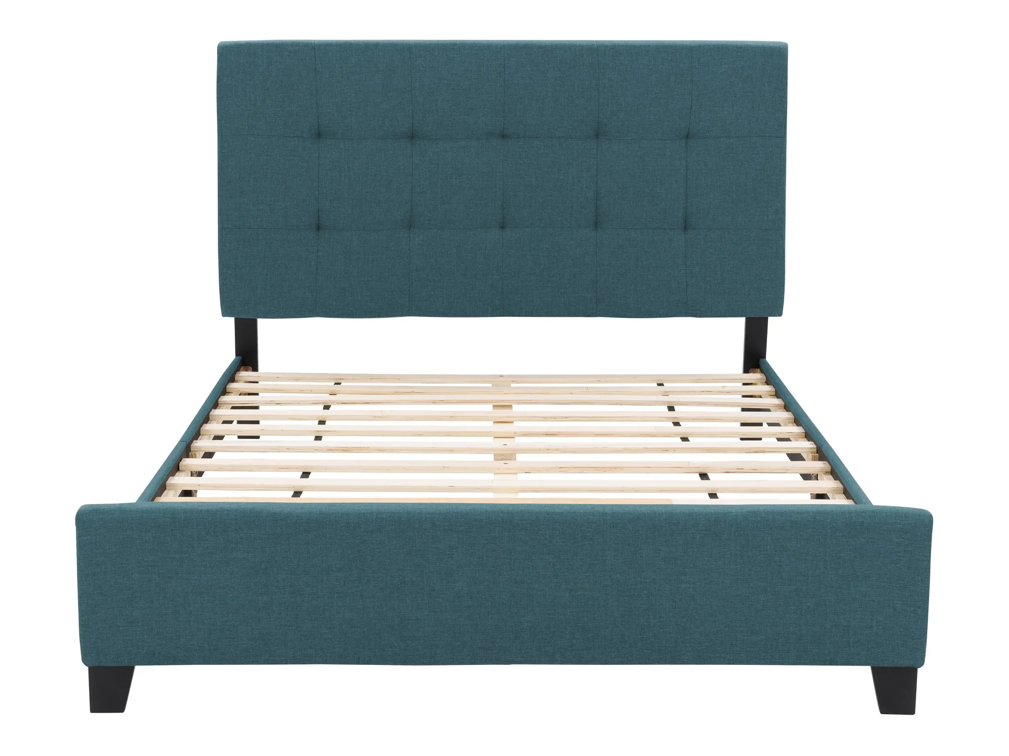Ocean Blue Tufted Queen Upholstered bed, BNIB - photo 3