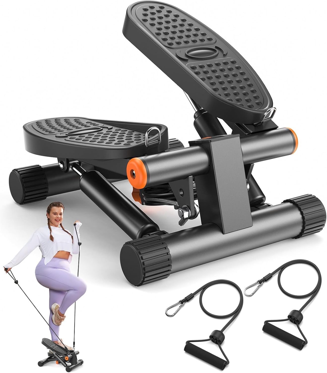 Niceday Mini Stepper with Resistance Bands
