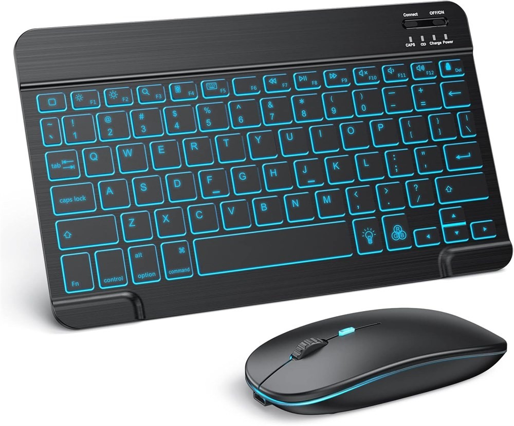 TECURS Bluetooth Keyboard and Mouse for iPad and iPhone