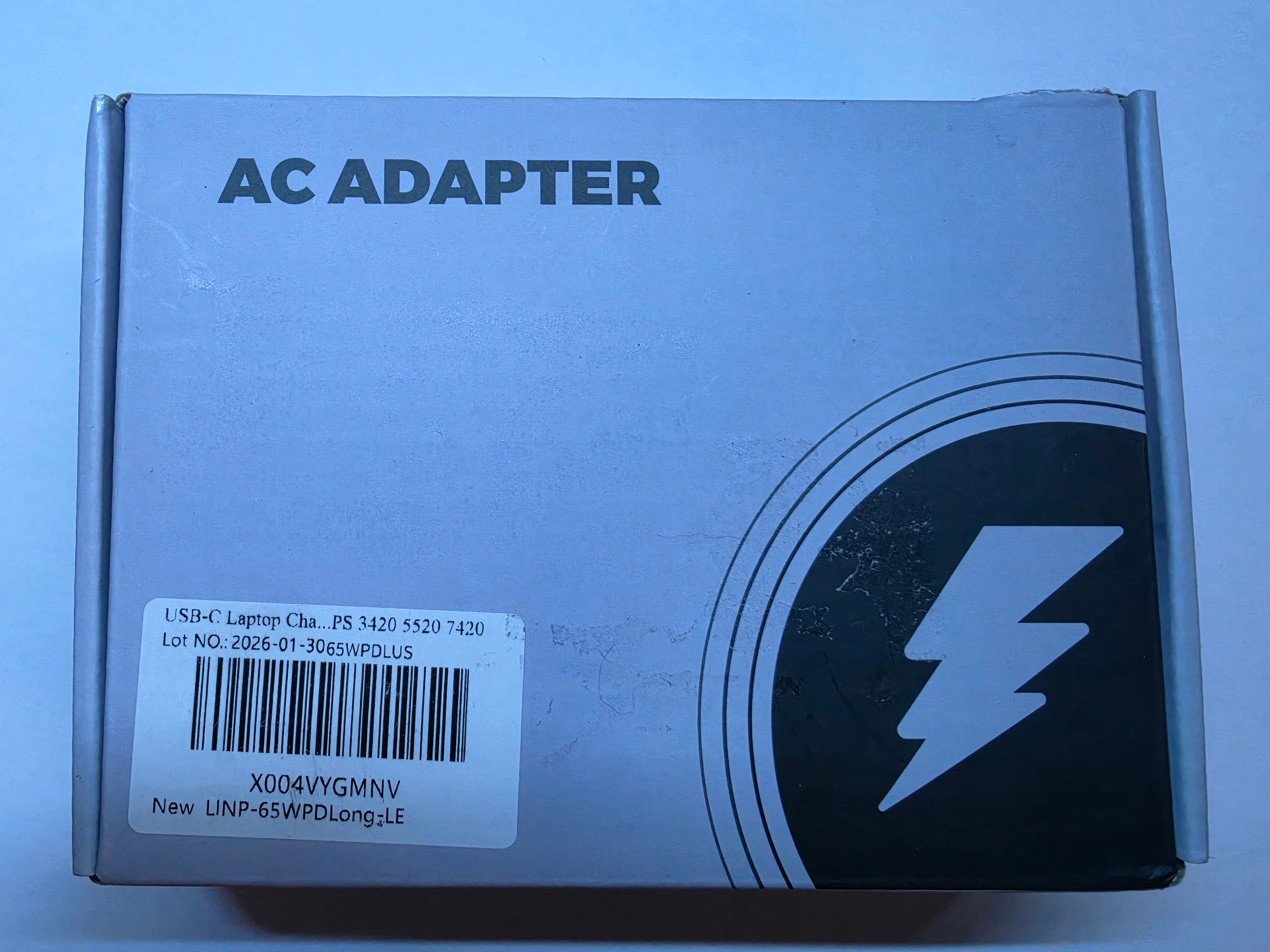65W Universal USB-C Laptop Charger | Factory Sealed | USB-C
