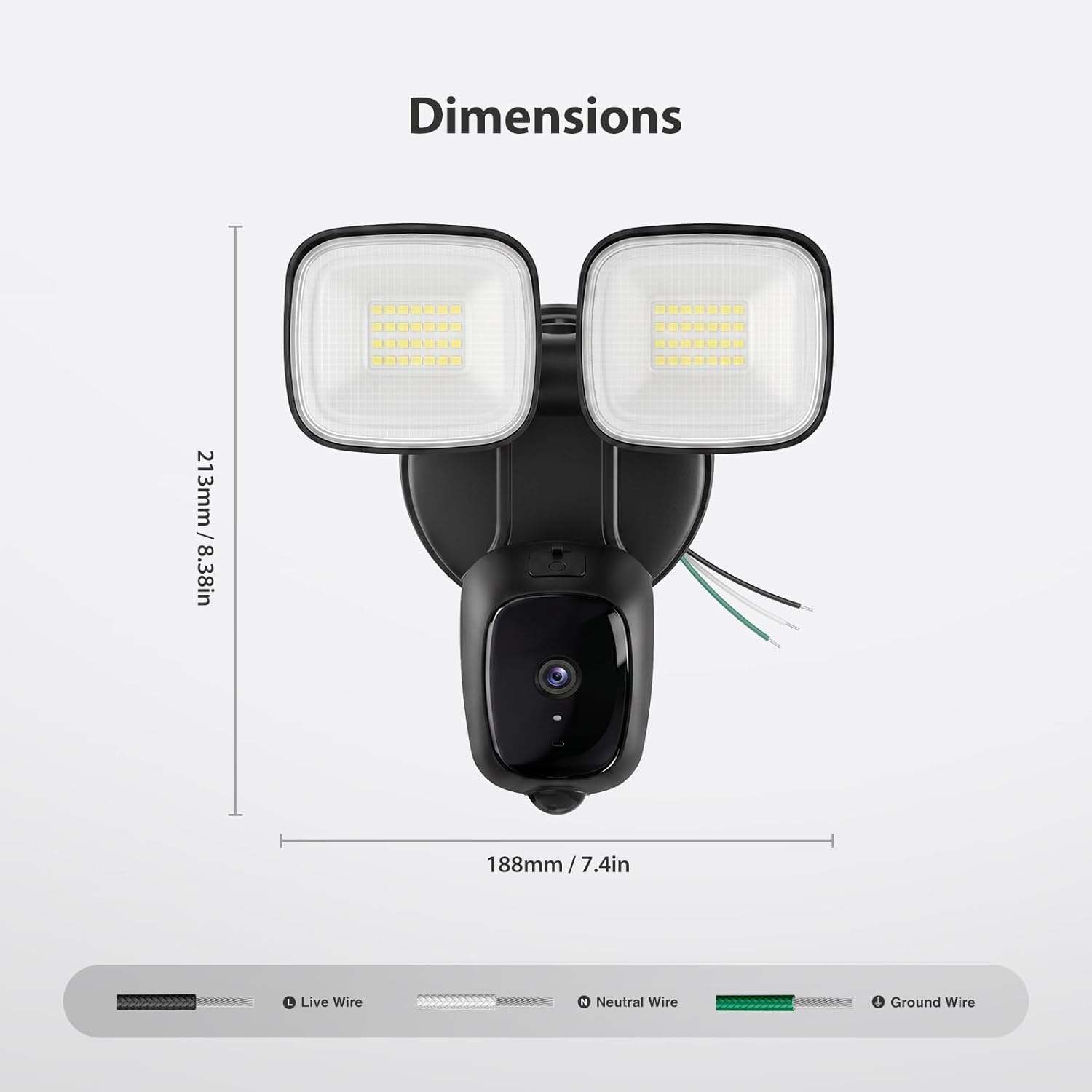 2K Hardwired Flood Light Camera - photo 2