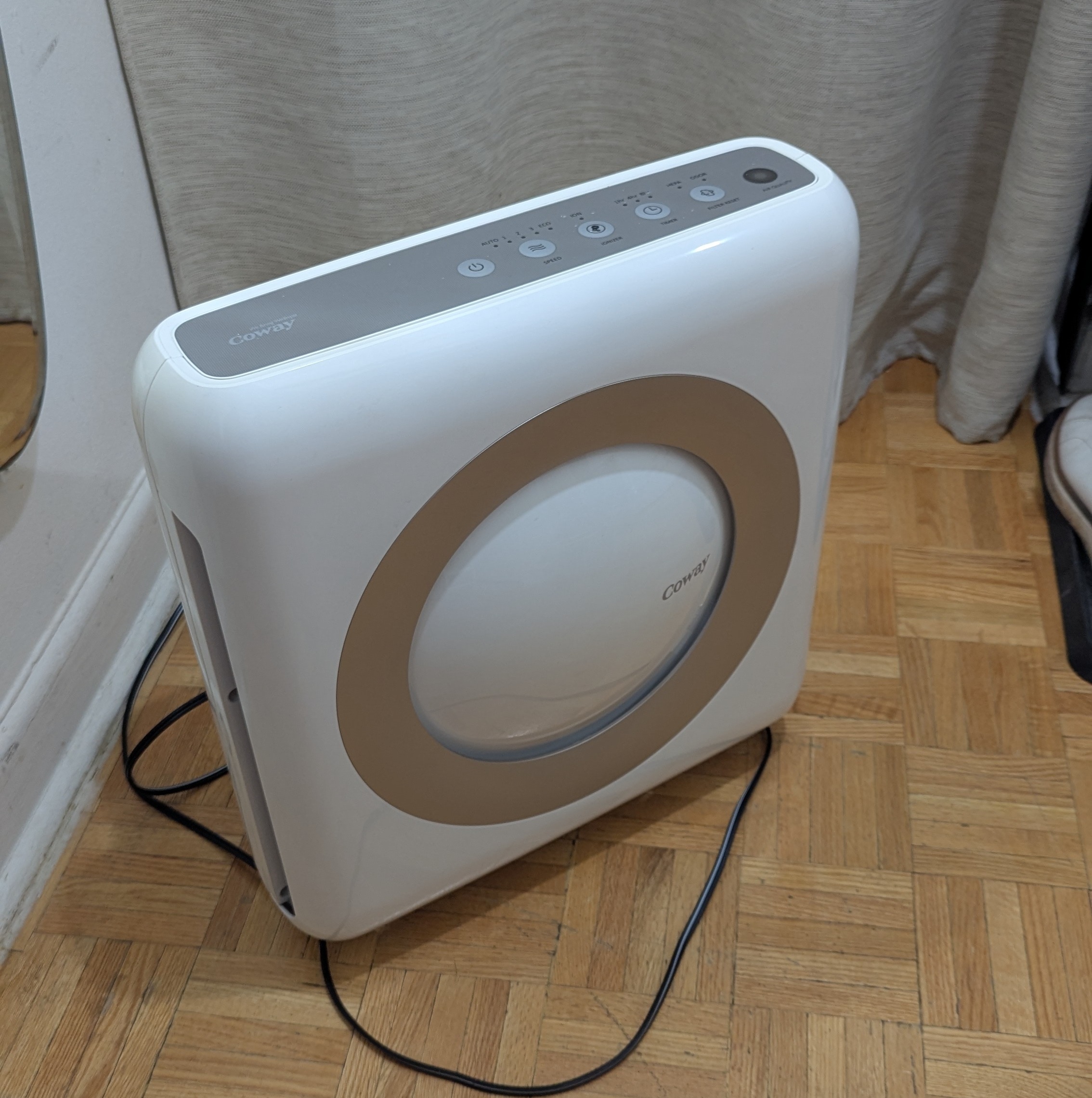 Coway Airmega AP-1512HH(W) True HEPA Purifier with Air Quality
