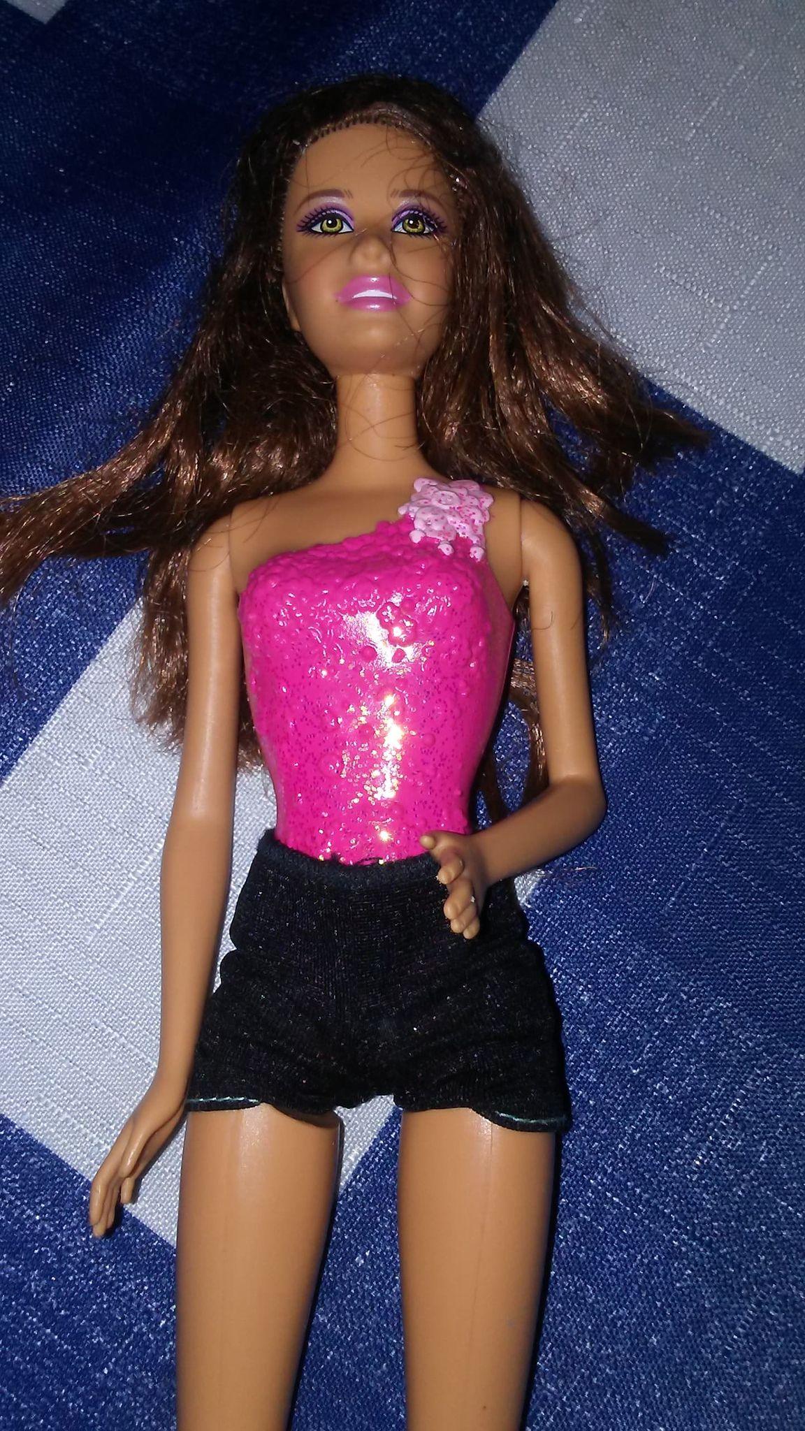 Mattel Barbie Brown Hair wearing Black Shorts