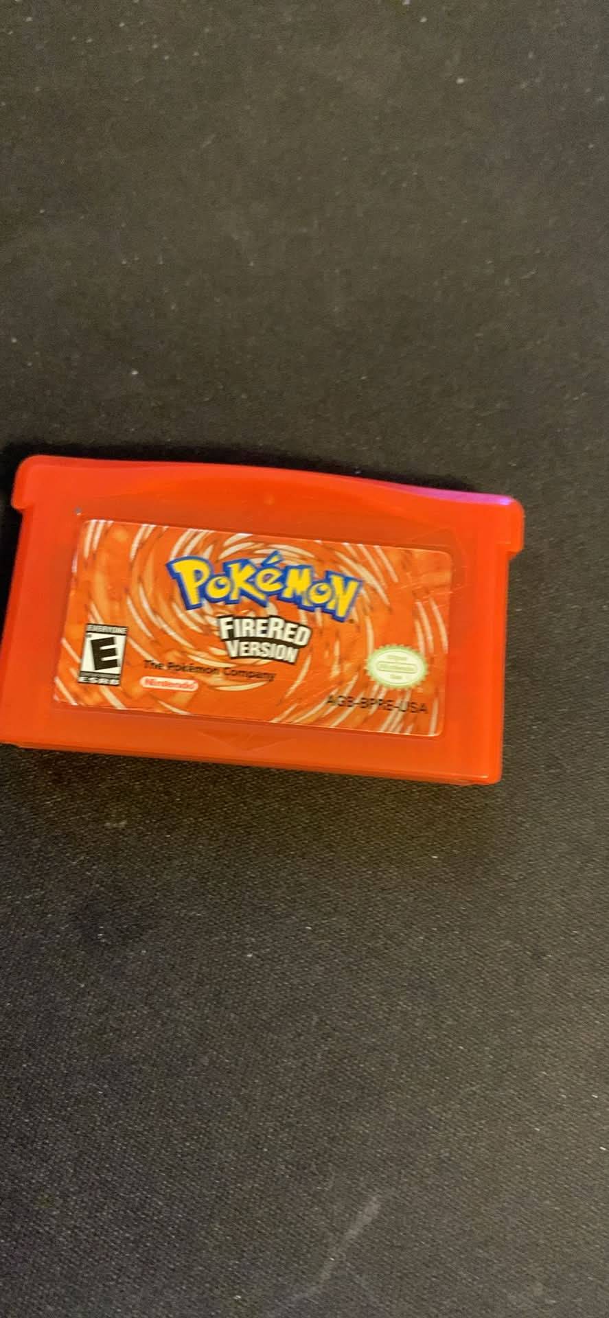 Pokemon FireRed Version Game Boy Advance Cartridge
