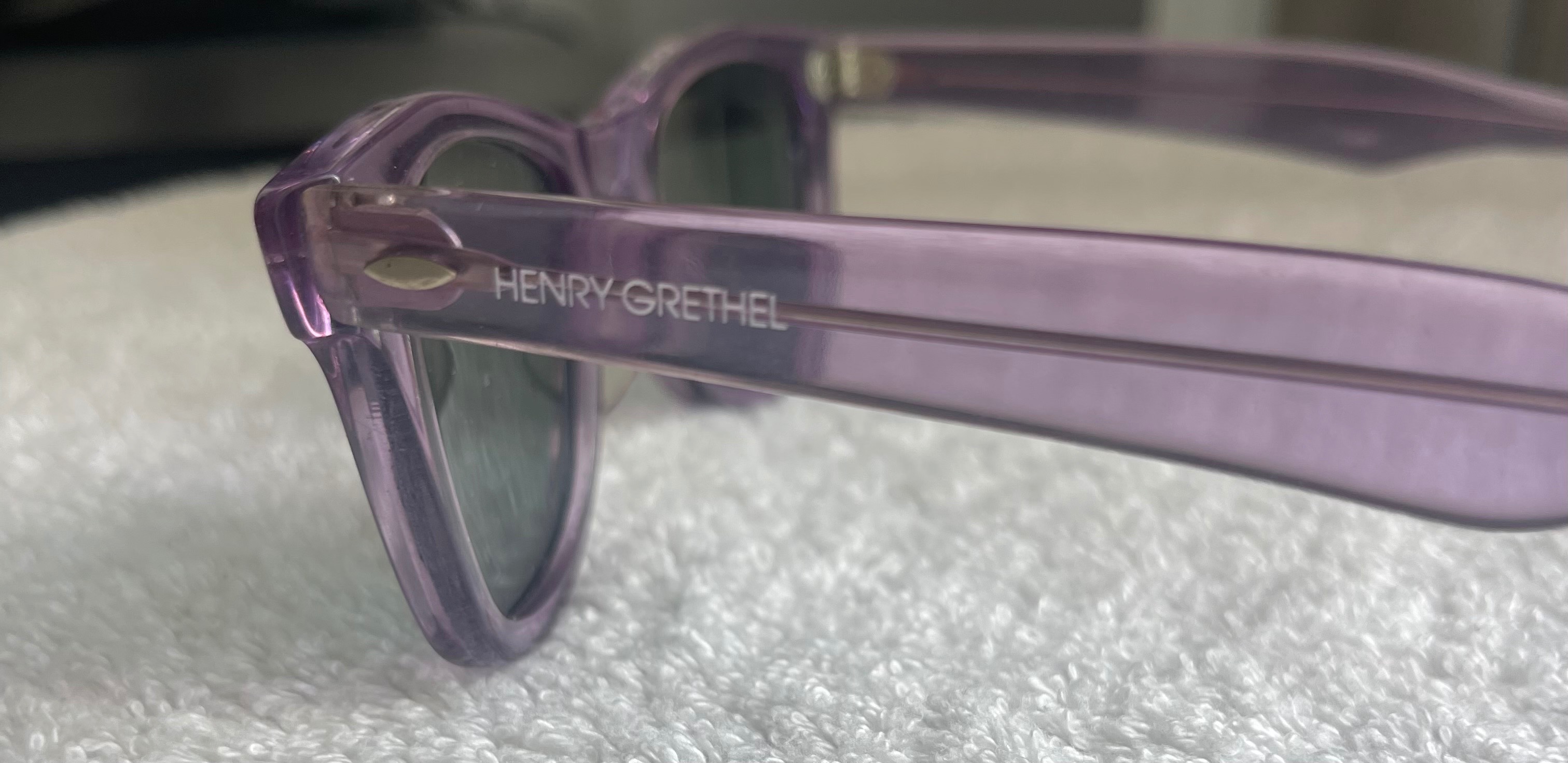 Vintage Henry Grethel Translucent Purple Frames Only (USA) - photo 5