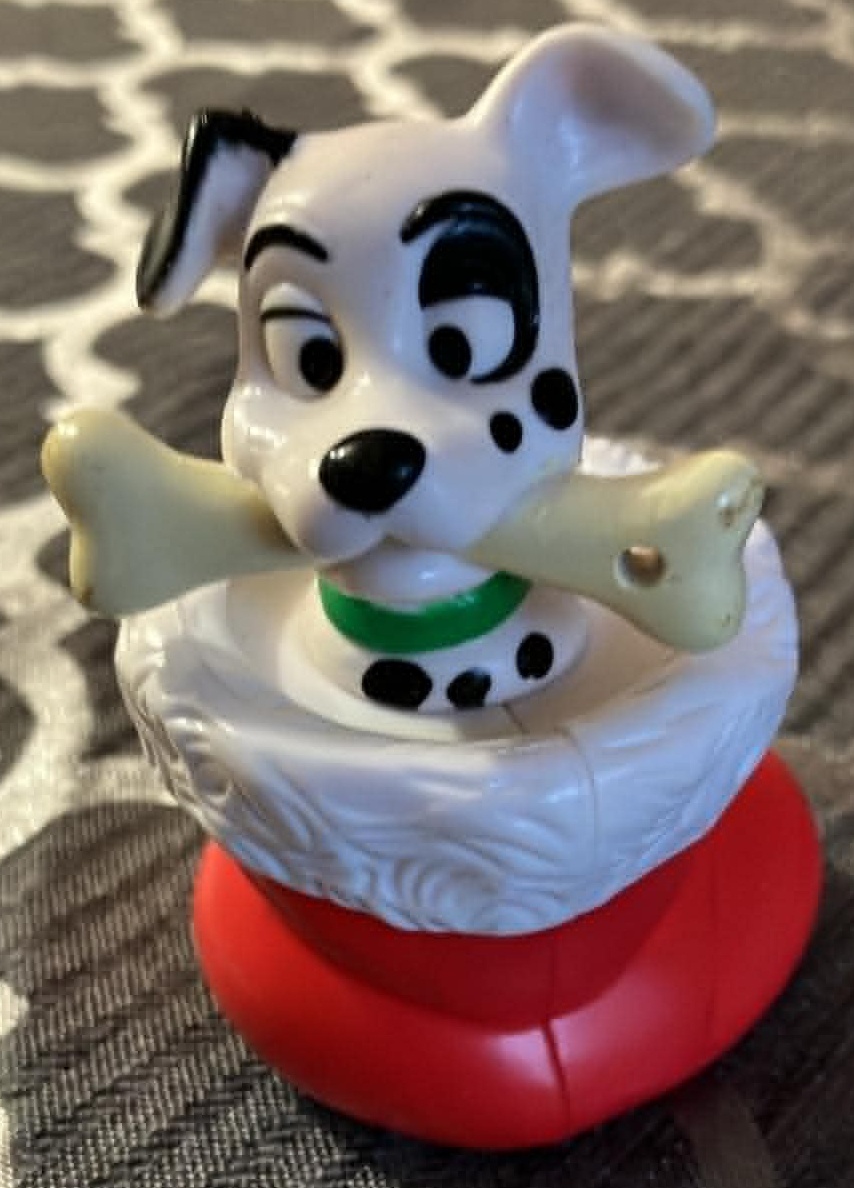 1996 McDonalds Disney 101 Dalmatians Dog in Christmas Stocking