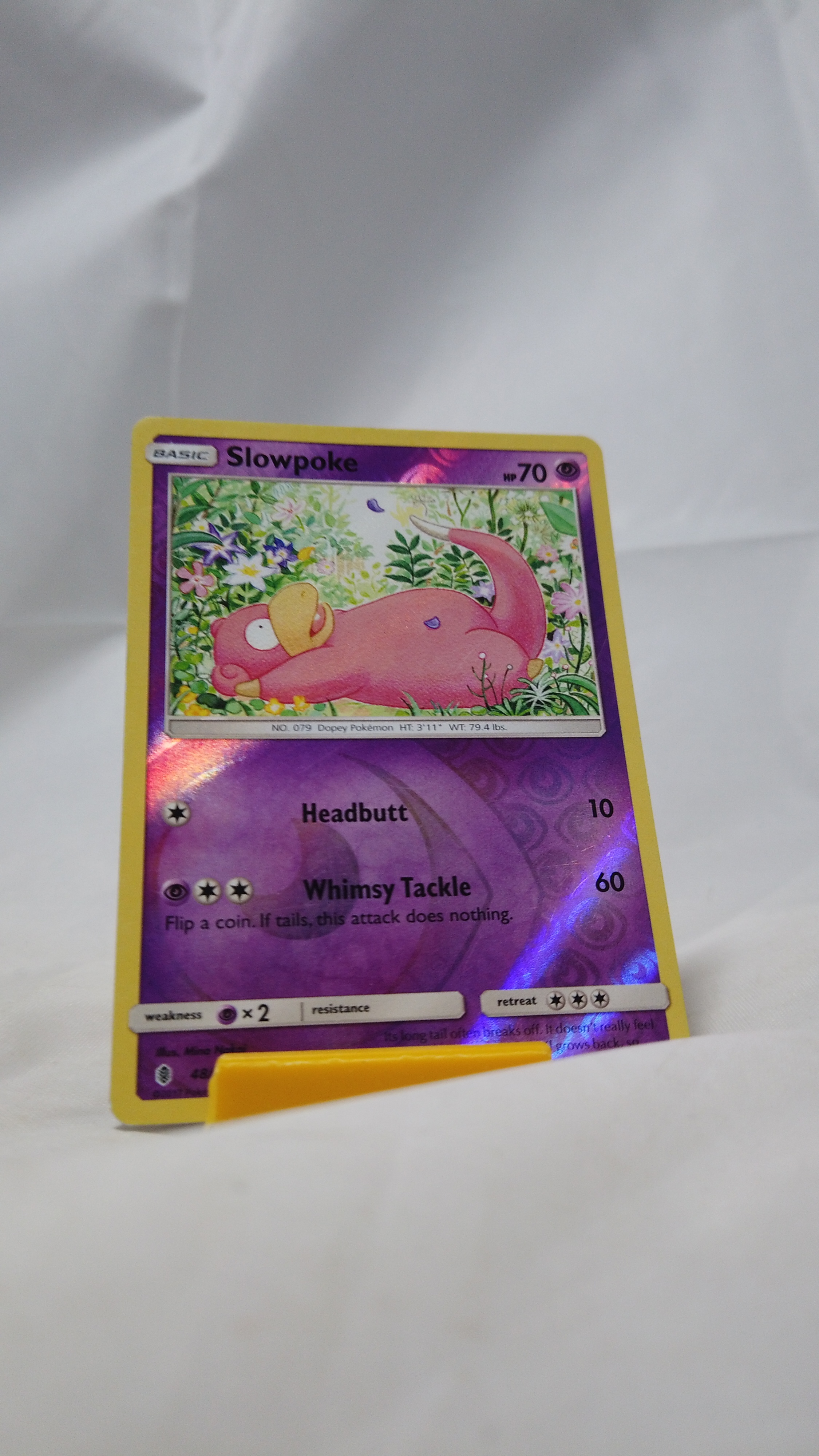 Pokemon Slowpoke 48/145 Guardians Rising Card Common Reverse Hol