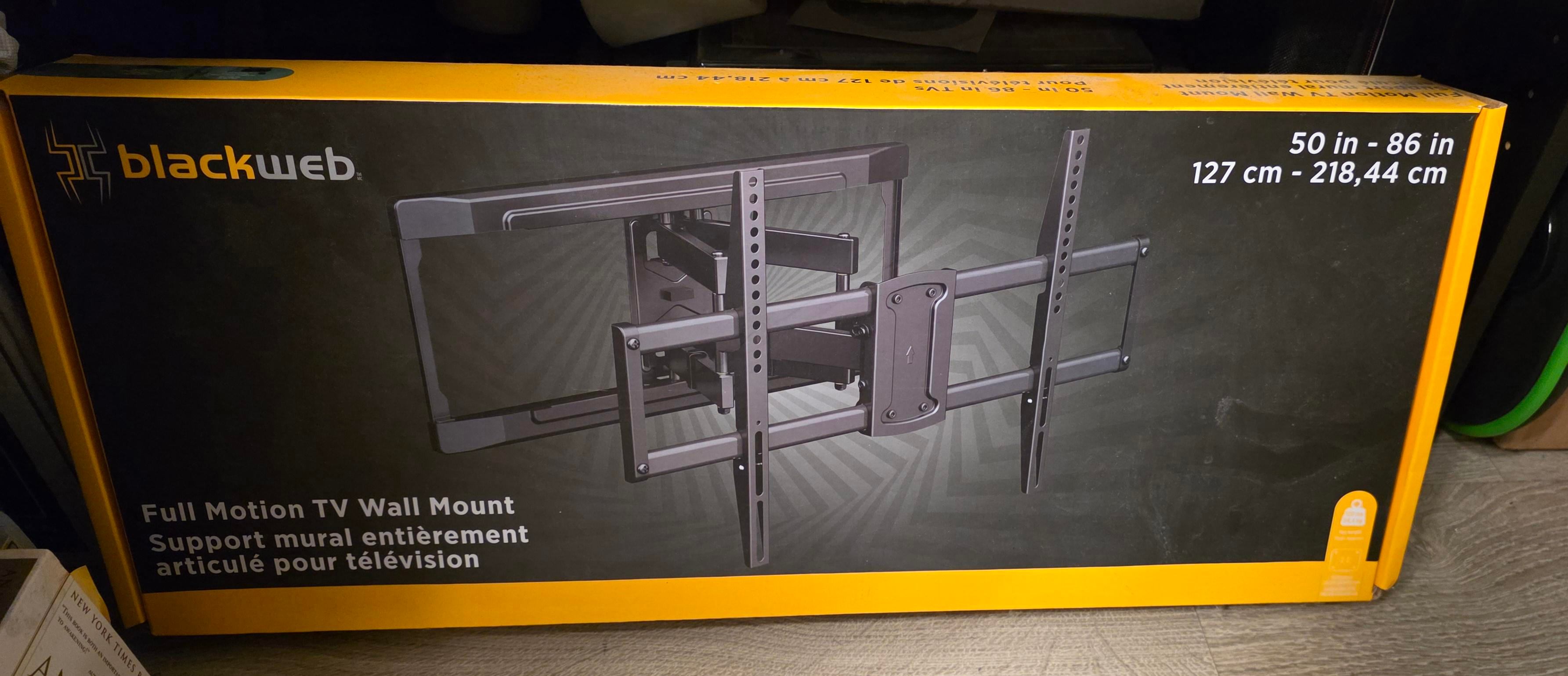 blackweb Full Motion TV Wall Mount for 50 in. to 86 in.