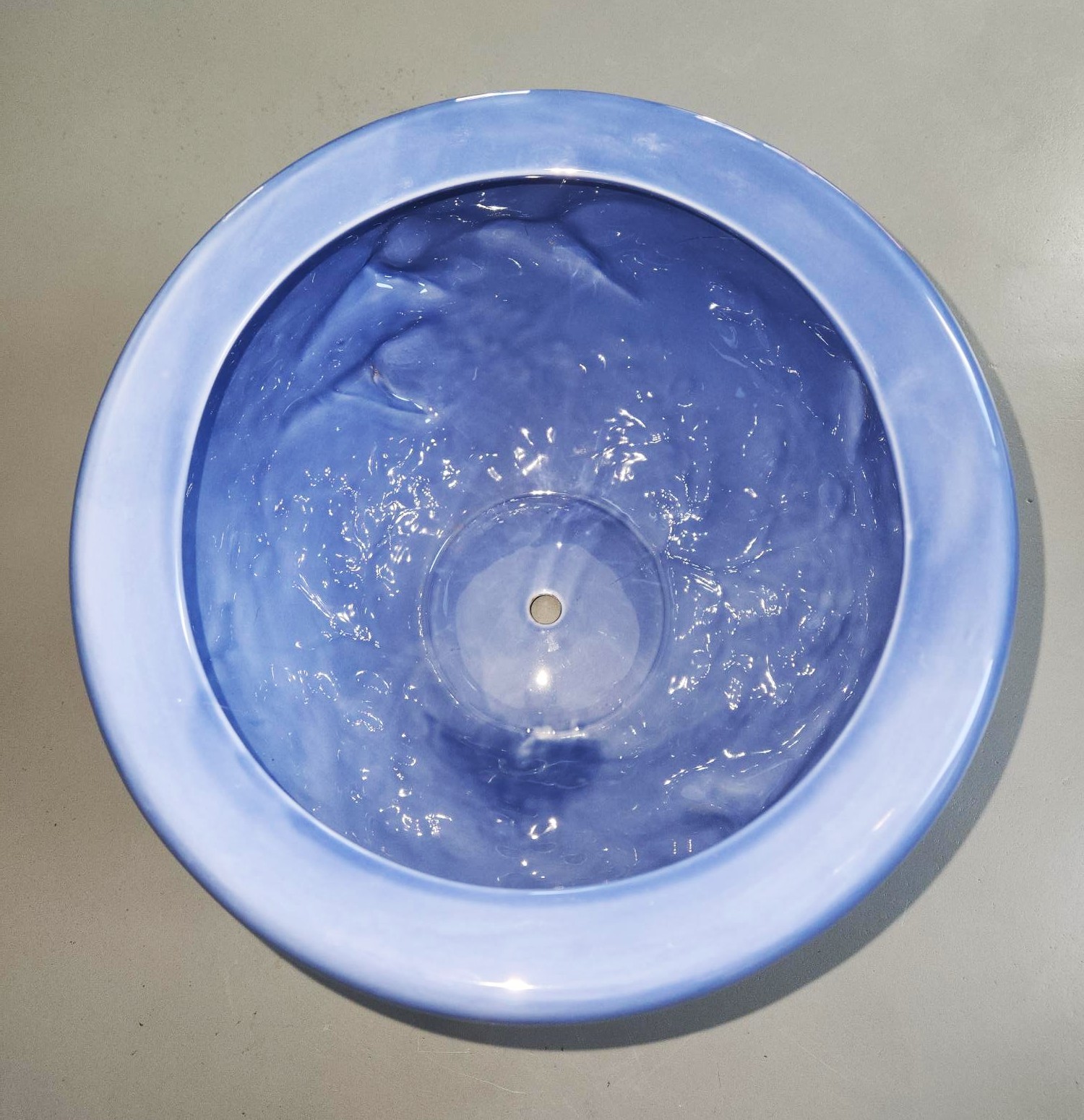 Blue Hummingbird & Florals Embossed Ceramic Pot / Planter - photo 5