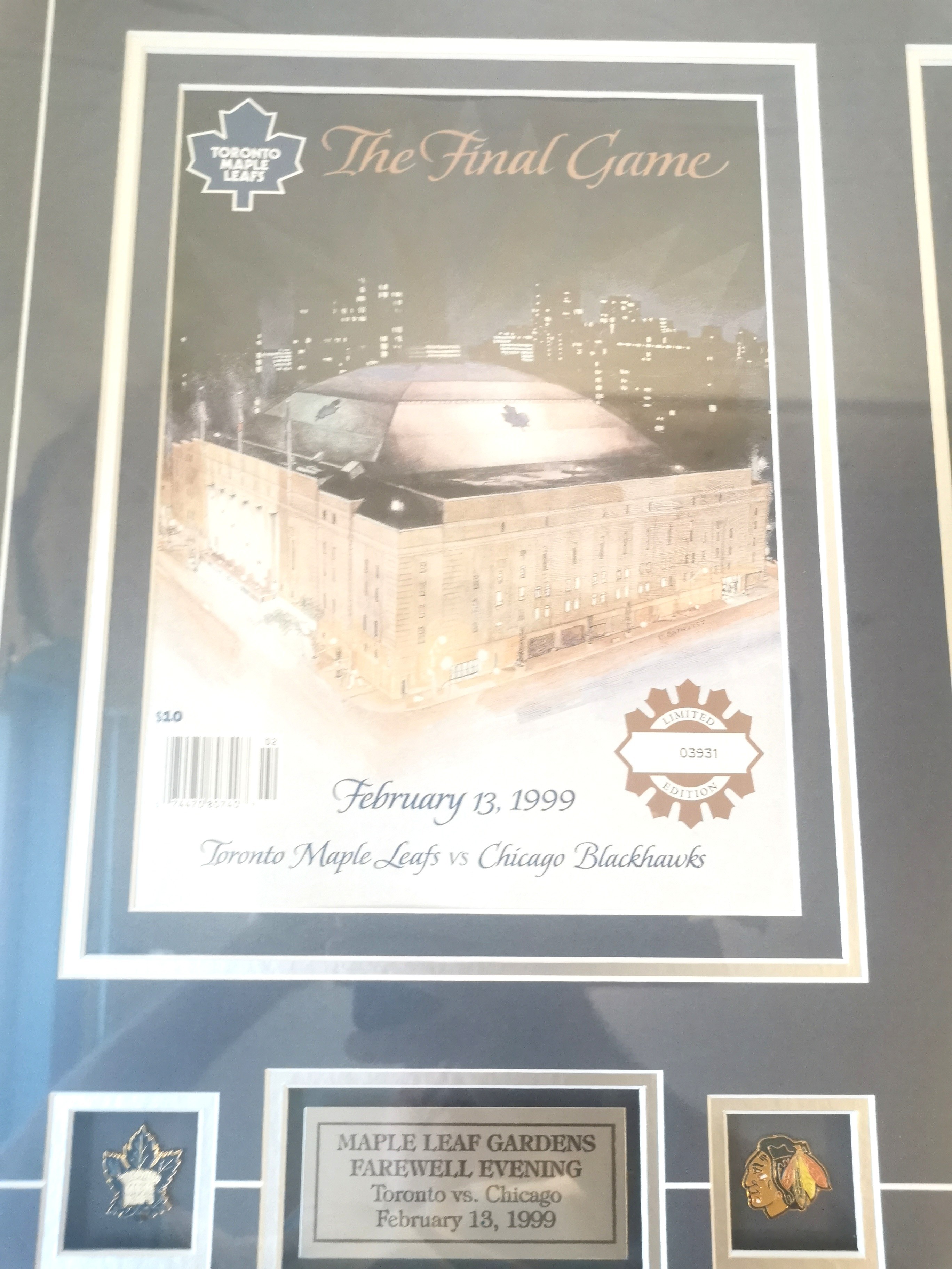 Framed Toronto Maple Leafs Limited Edition 1999 Arena Transition - photo 3