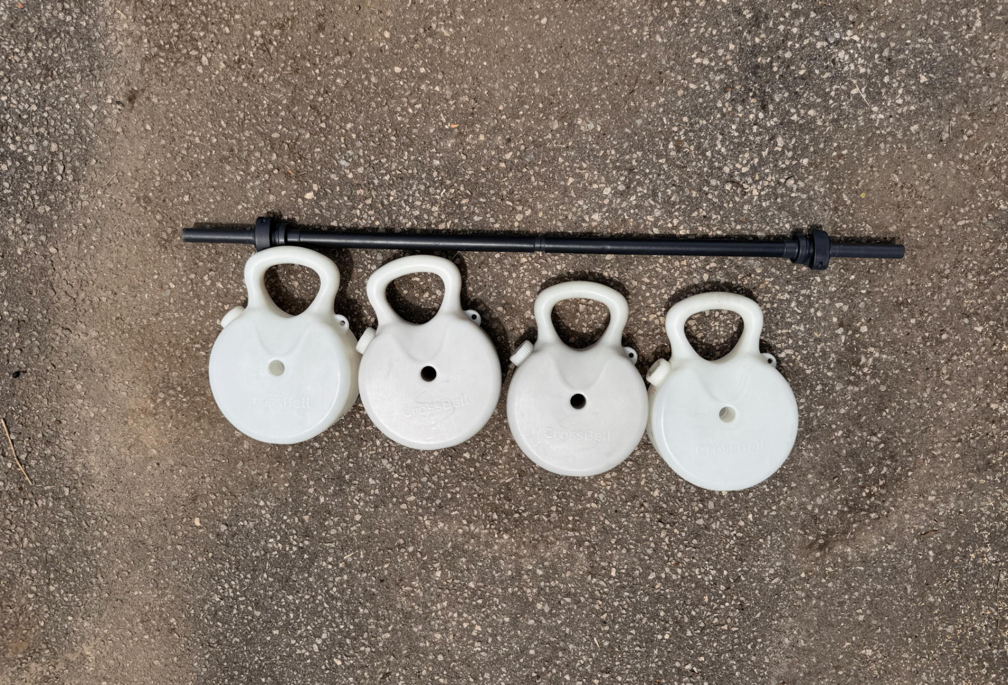 Barbell Set + Fillable Weights/Kettlebells - photo 4