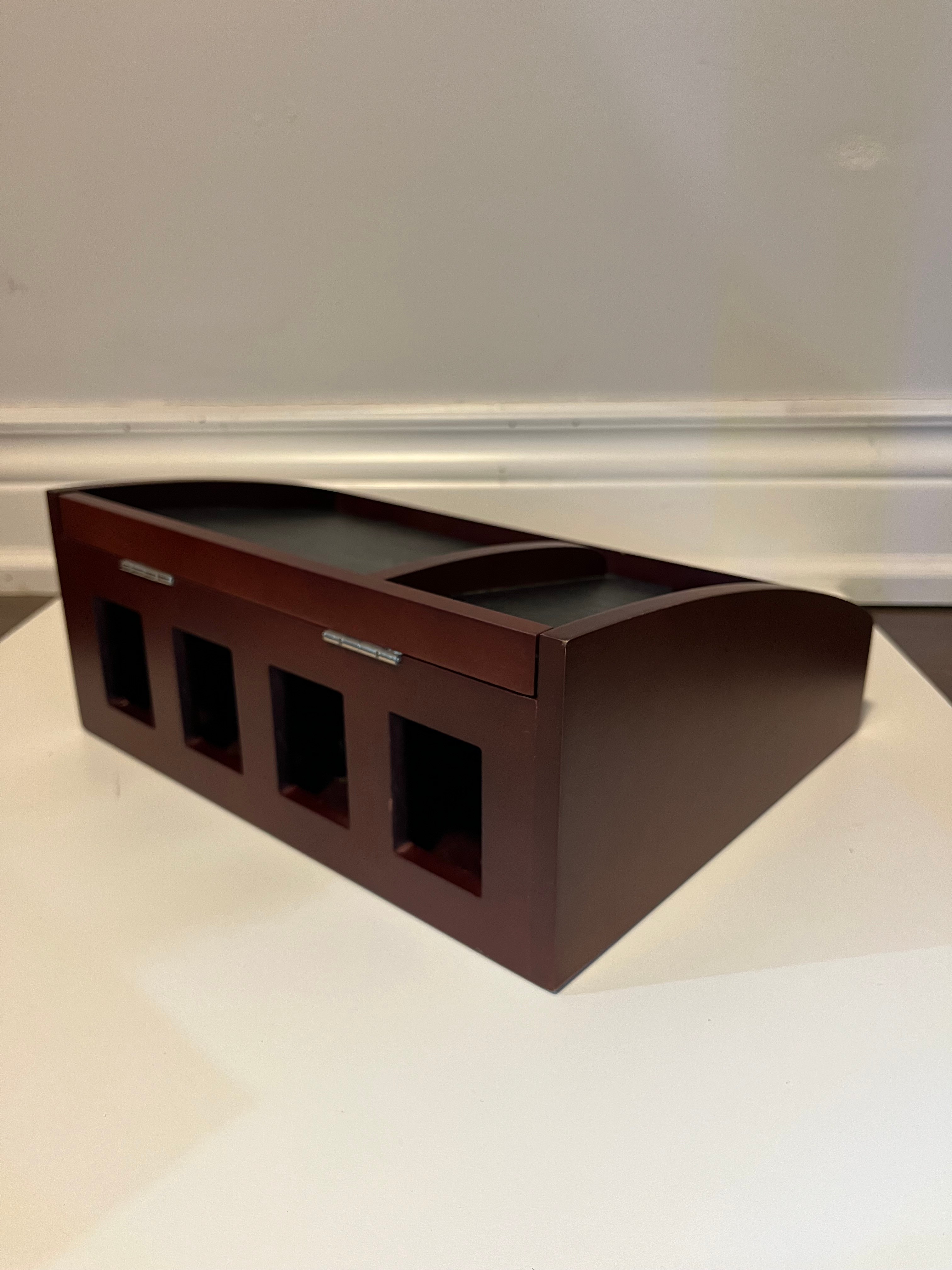 Wood Desk Organizer with Drawer & Storage Compartments - photo 5