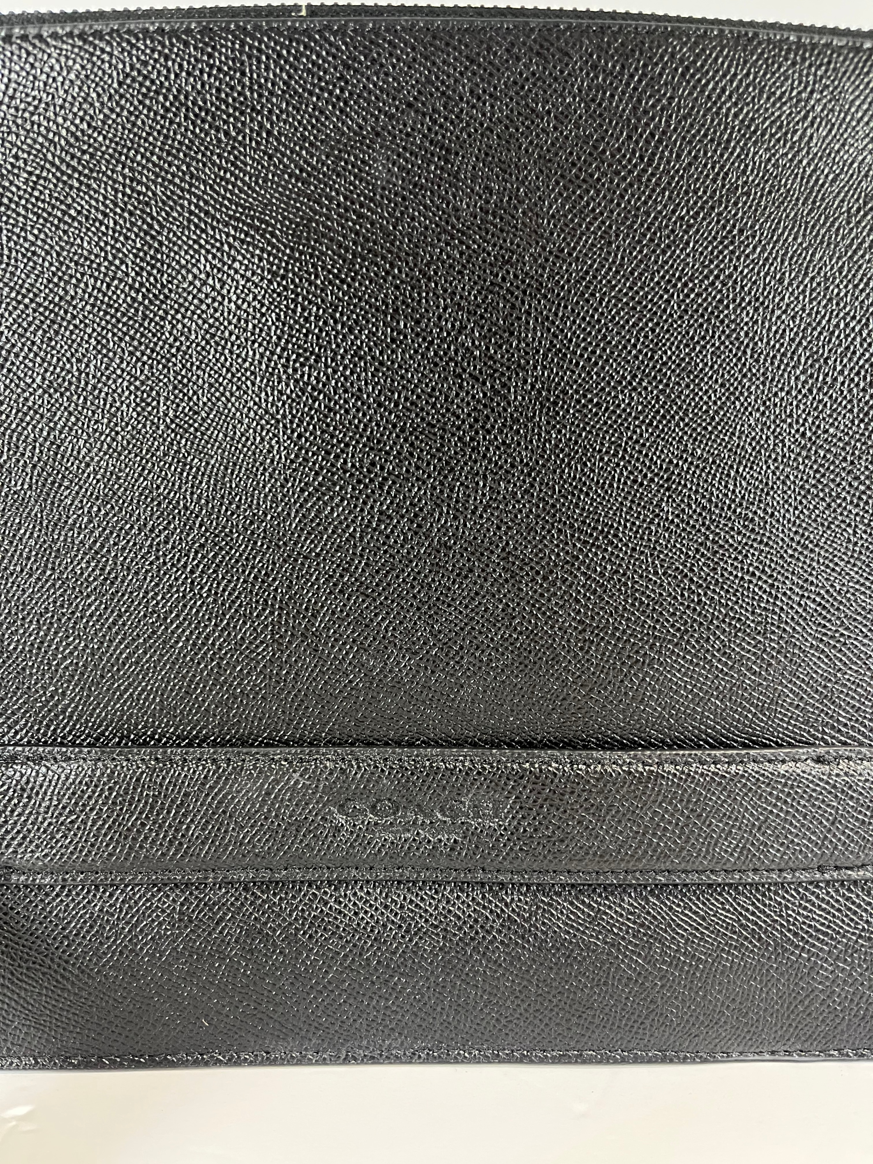 Authentic Coach Crossgrain Leather Wristlet Pouch - New - photo 2