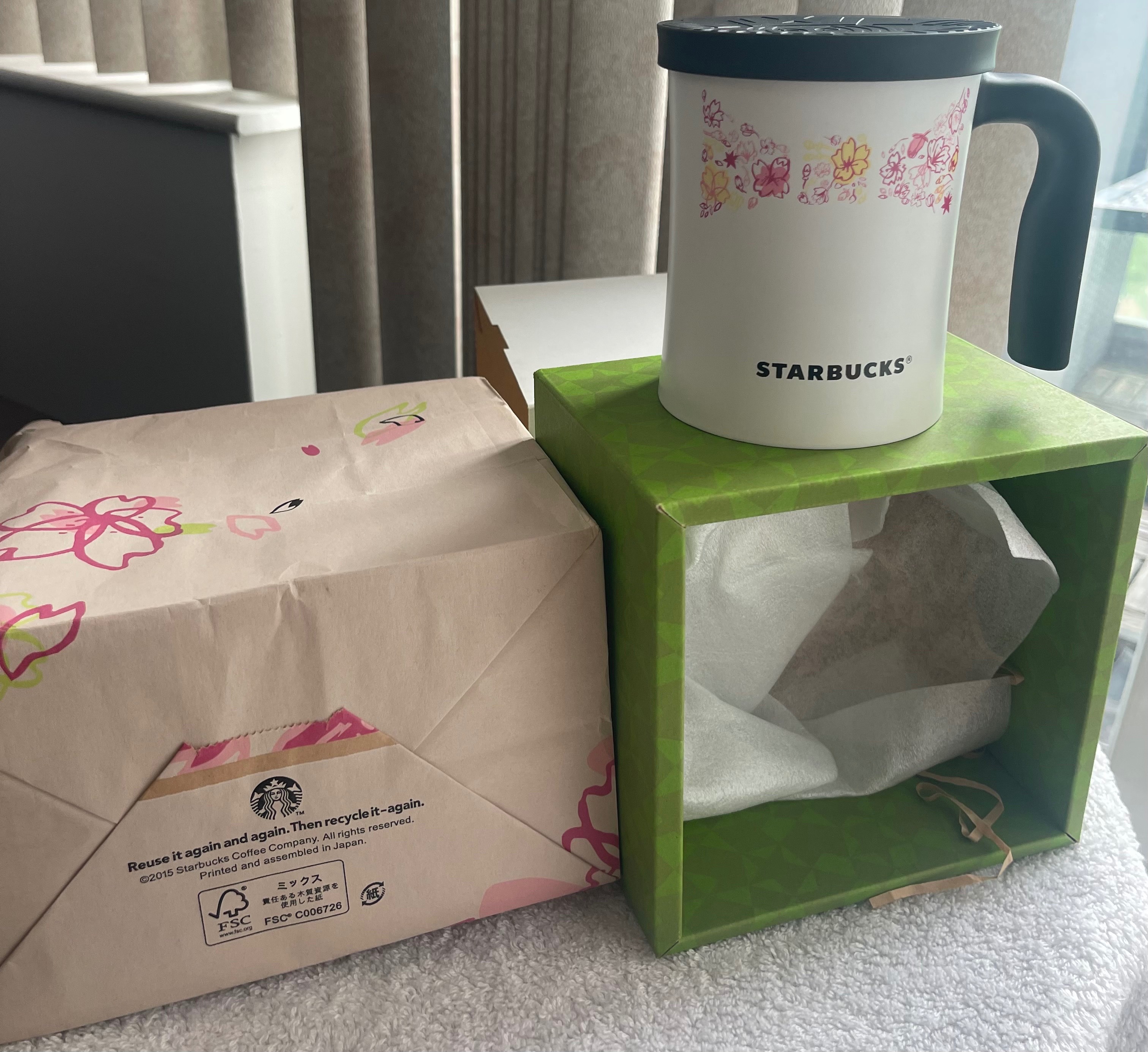 Rare Starbucks Japan Sakura Stainless Steel Mug–Deadstock (NIB) - photo 2