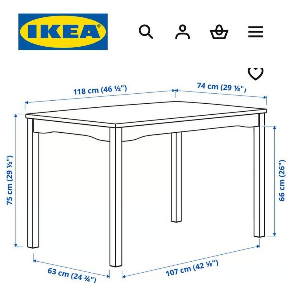 IKEA HÄGERNÄS Dining Table Set – Table + 4 Chairs - photo 3