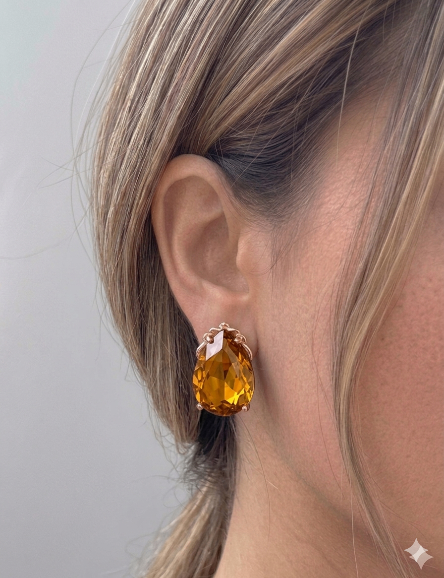 ✨ Honey Taupe Teardrop Earrings by Rabloo Accessories - photo 2