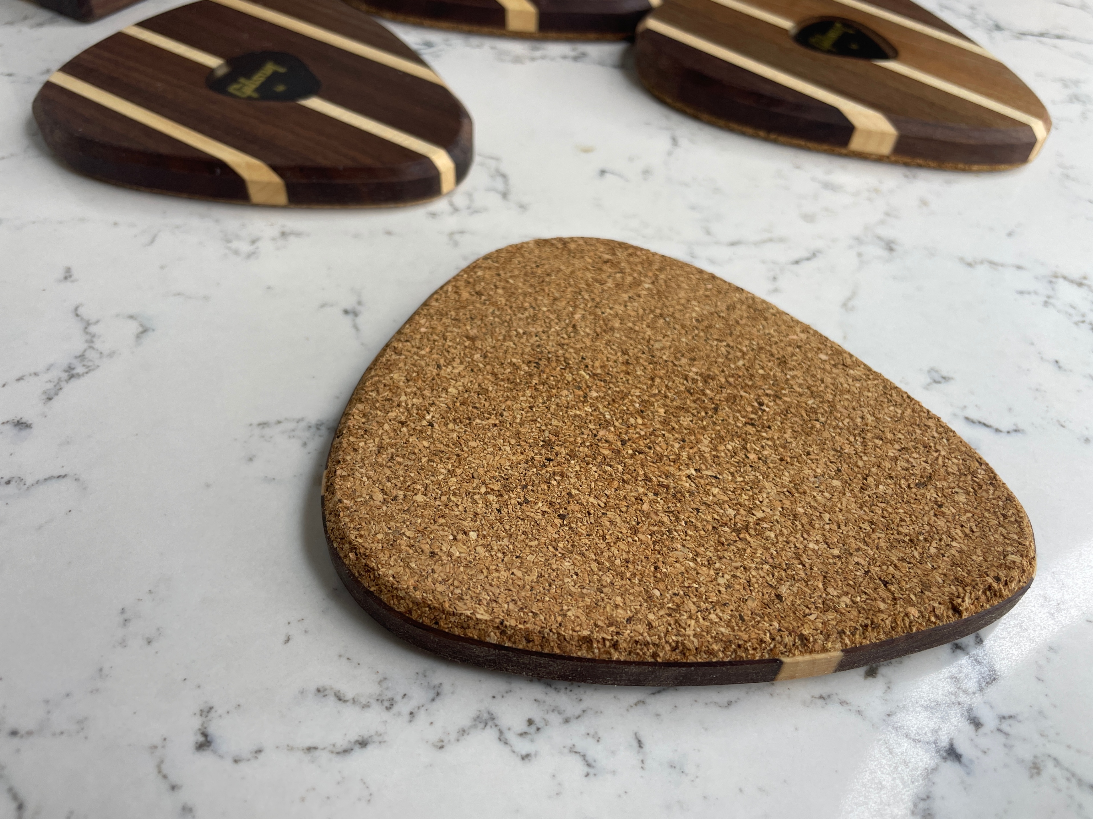 “Pick-in-Pick” Guitar Pick Wooden Coasters - photo 5