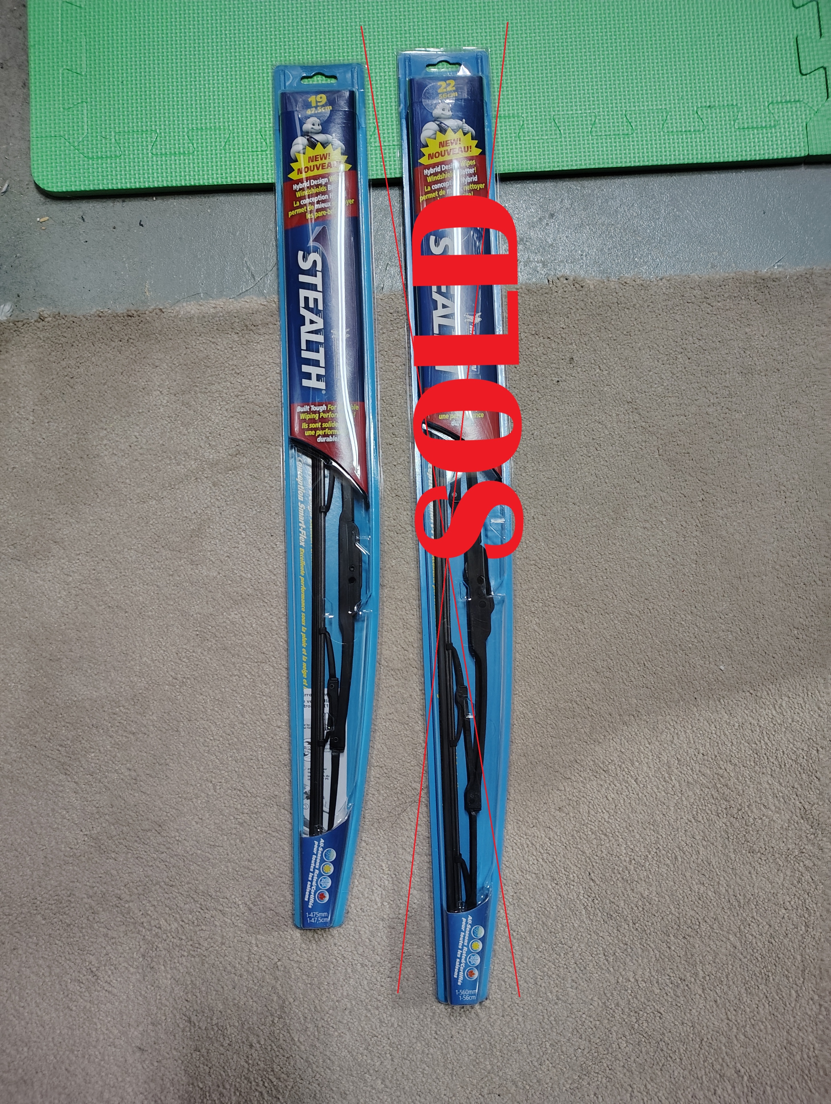 NEW Michelin Stealth Windshield Wipers, 19"