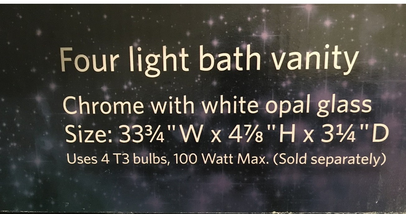 Gorgeous Like New Vanity Light Fixture - photo 3