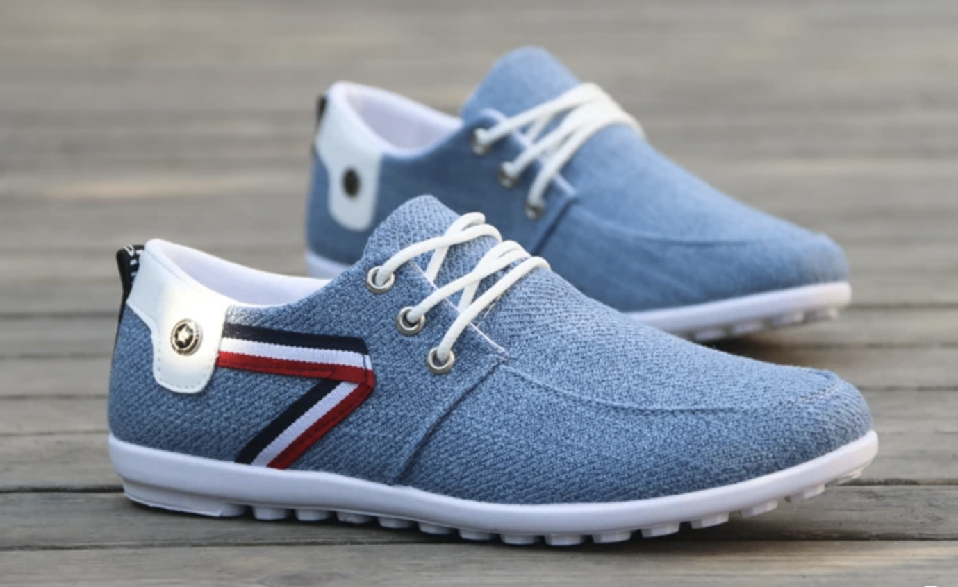 Men's casual shoes Italian Breathable Canvas
