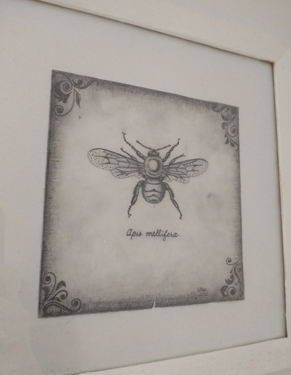 Framed Sketch Art Piece - photo 2