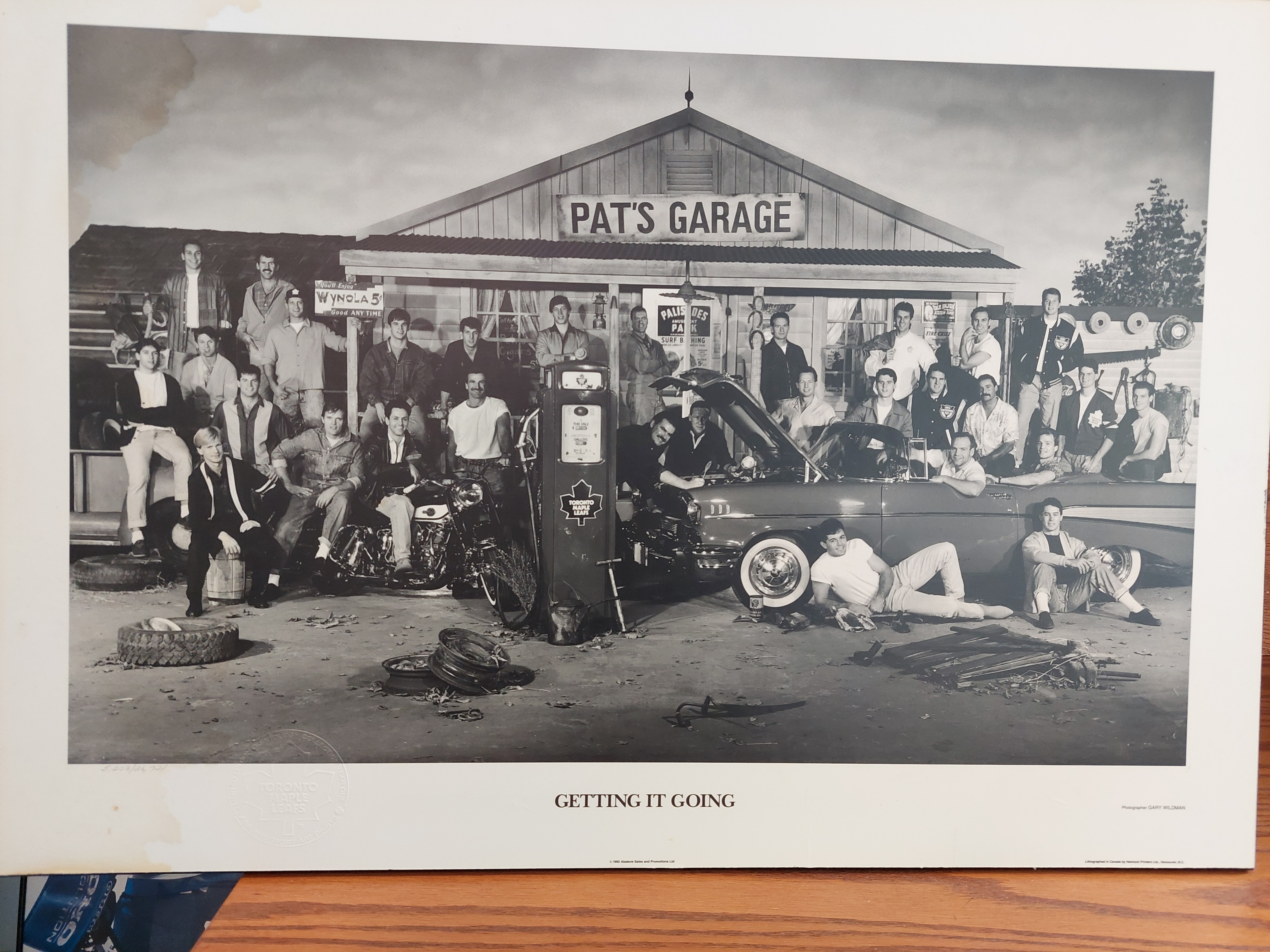 Vintage Toronto Maple Leafs Gas Pump Print