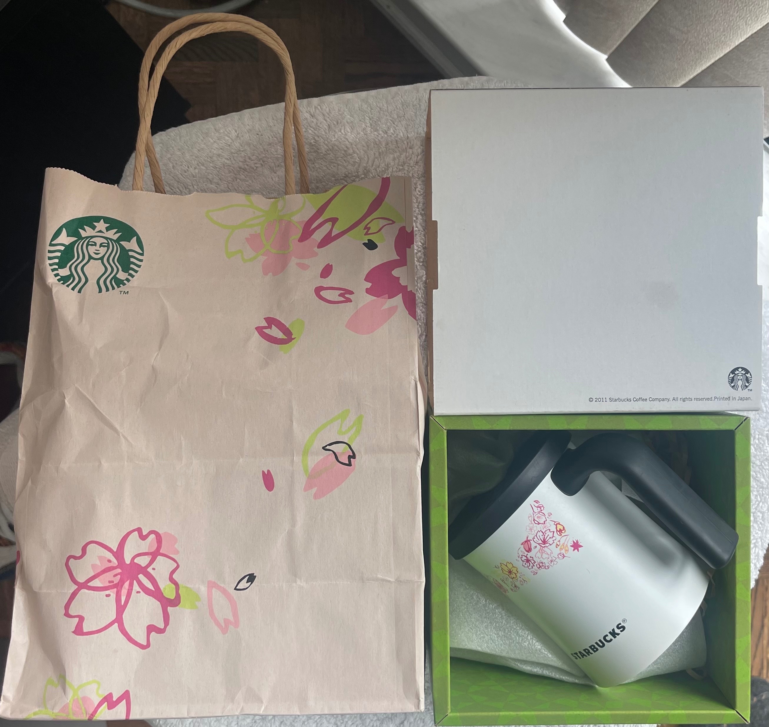 Rare Starbucks Japan Sakura Stainless Steel Mug–Deadstock (NIB)