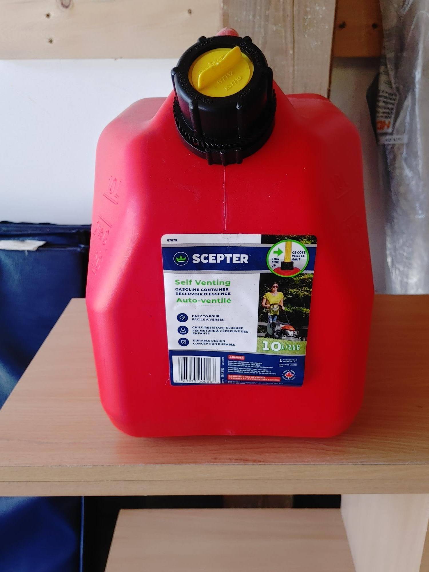 10L SELF VENTING GAS CAN
