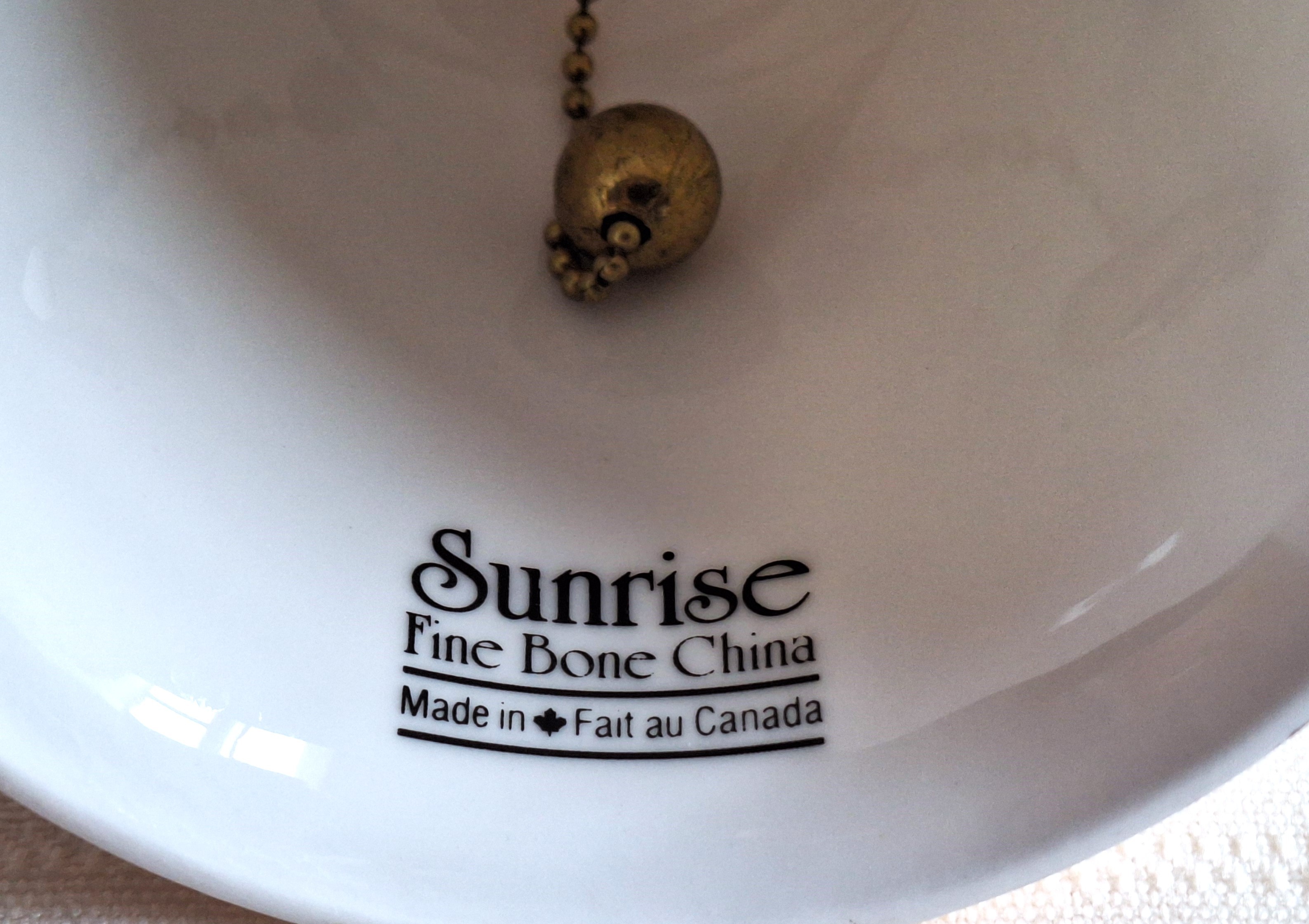 Vintage FLORAL SEPTEMBER Dinner Bell Fine Bone China by Sunrise - photo 3