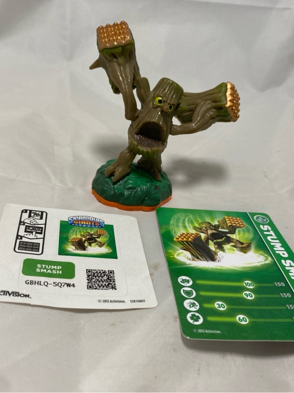 Skylanders Giants STUMP SMASH Series 2 Figure w/ Sticker Sheet N