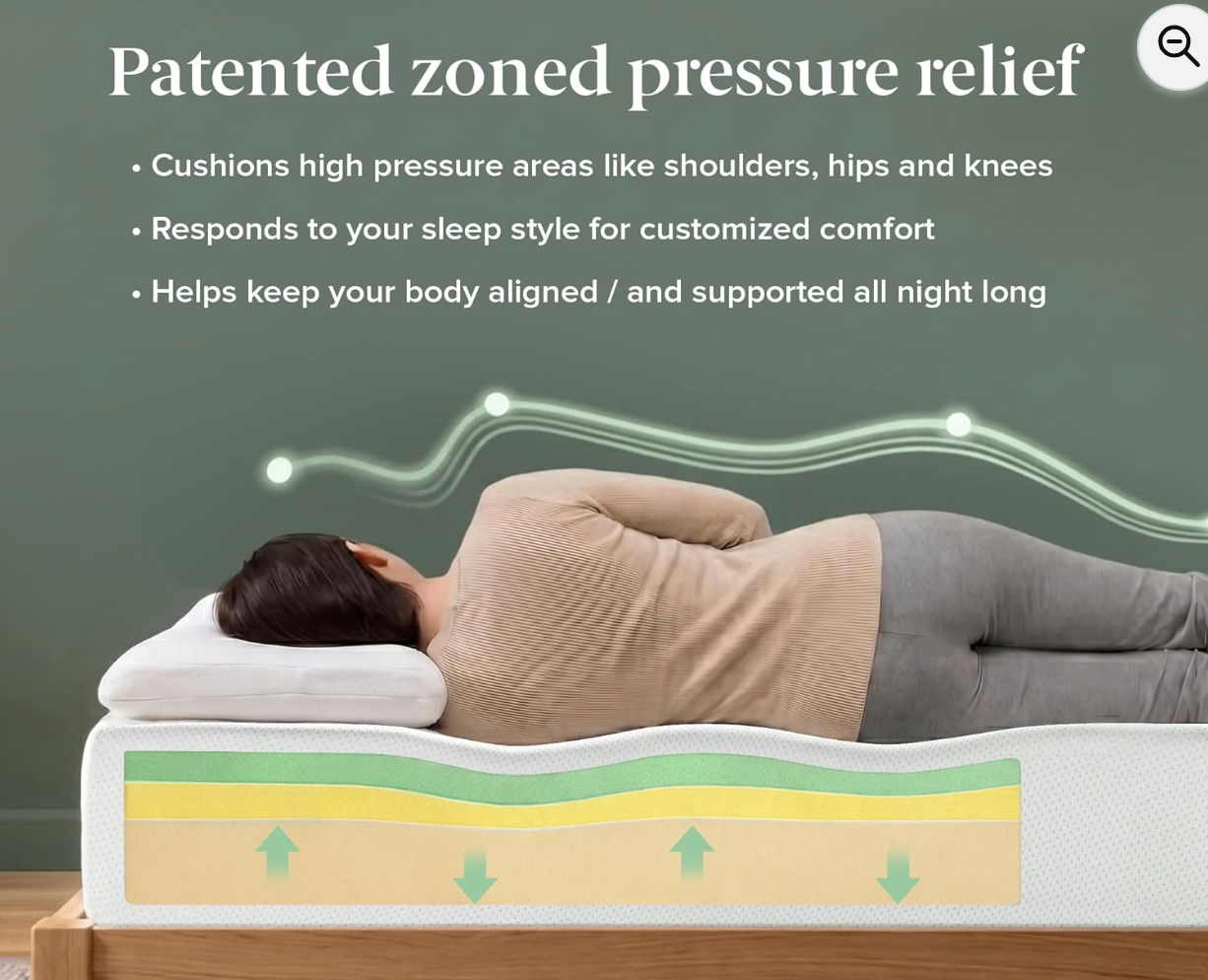 ZINUS 12 Inch Queen Memory Foam Mattress — Open Box, Unused - photo 5