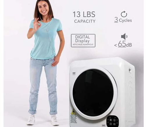 Dryer - 24 RCA 3.7 cu ft RDR323 - Compact White - photo 2