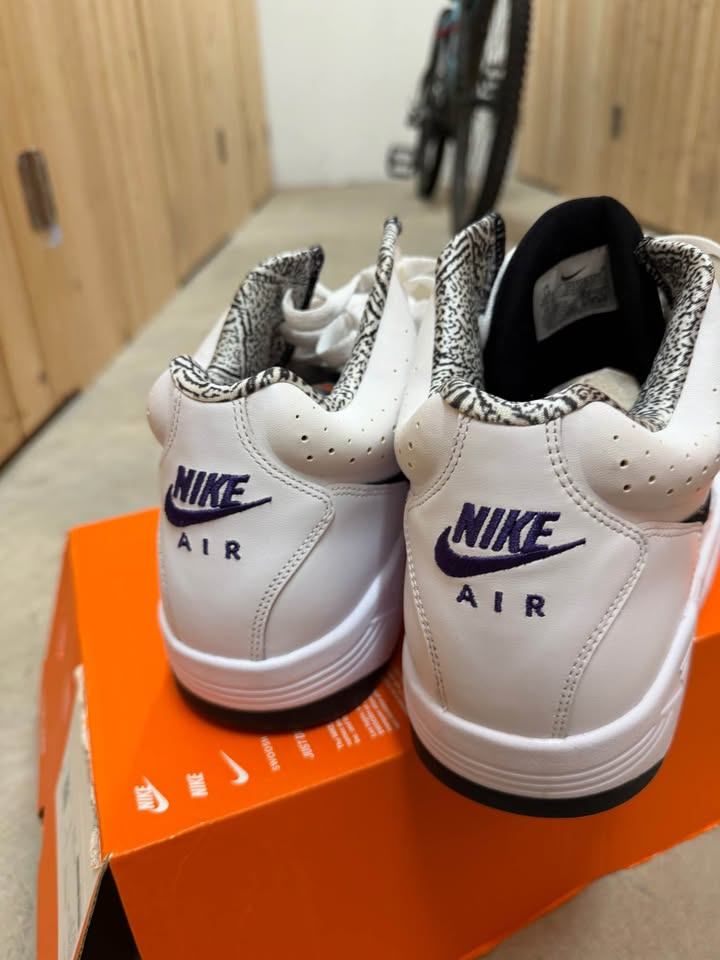 New Nike Air Flight Lite Mid WHITE BLACK 2021