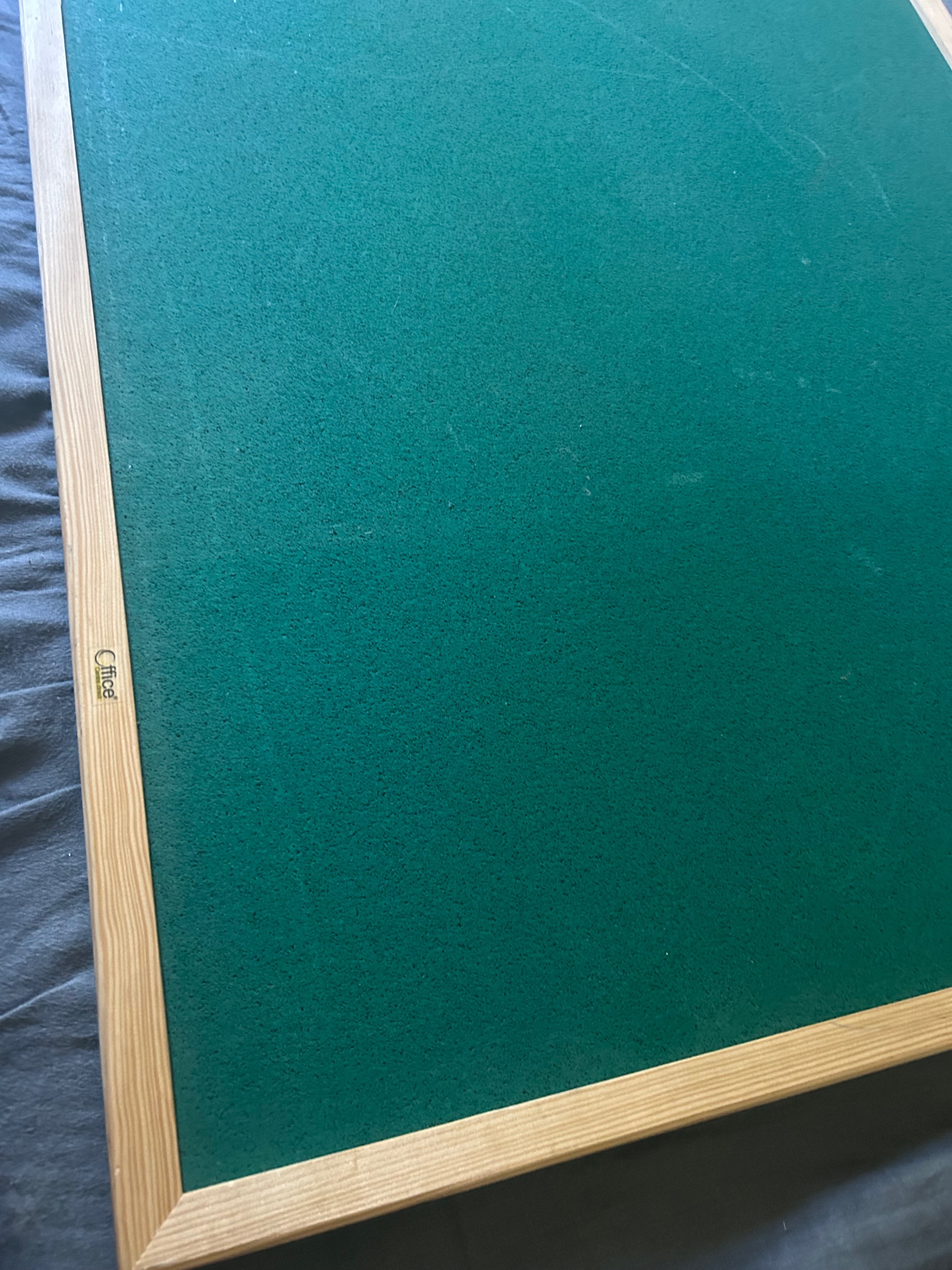 Large Wood Cork Board - Green, Pine edging - photo 2