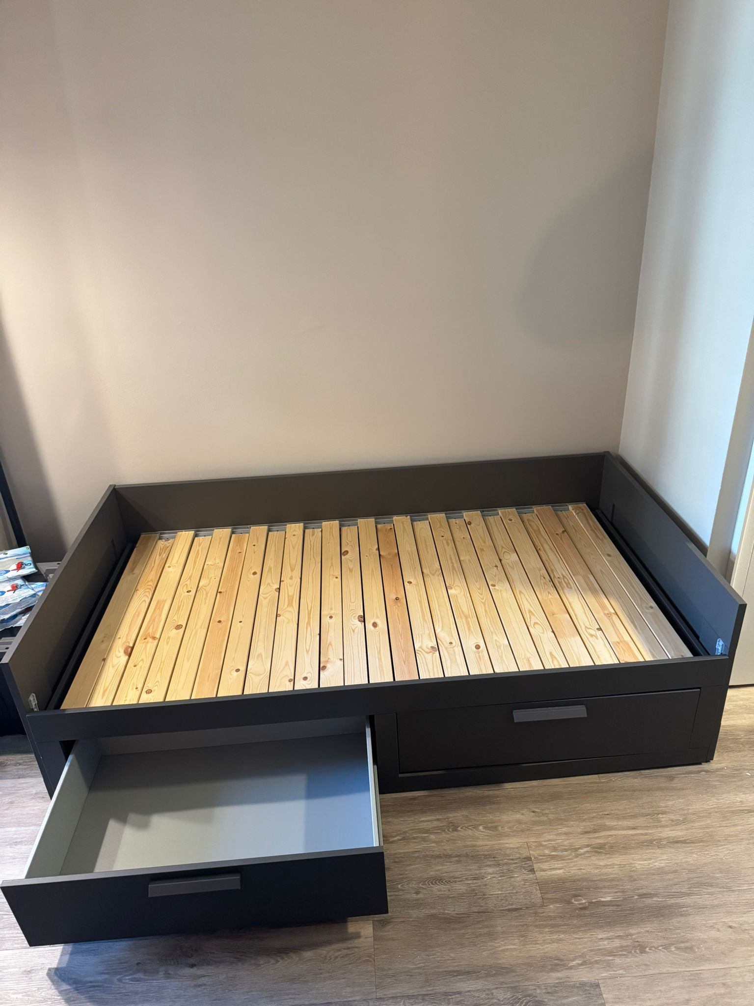 IKEA BRIMNES Daybed Frame with 2 Storage Drawers – Black - photo 5