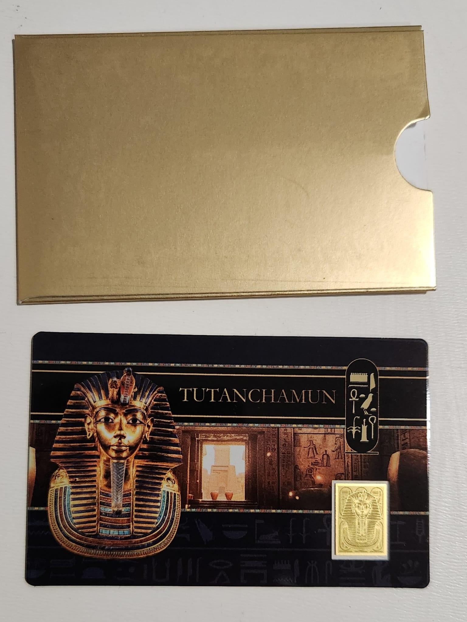 Tutanchamun 999 Fine Gold 1/1000oz Sealed Numismatic Card