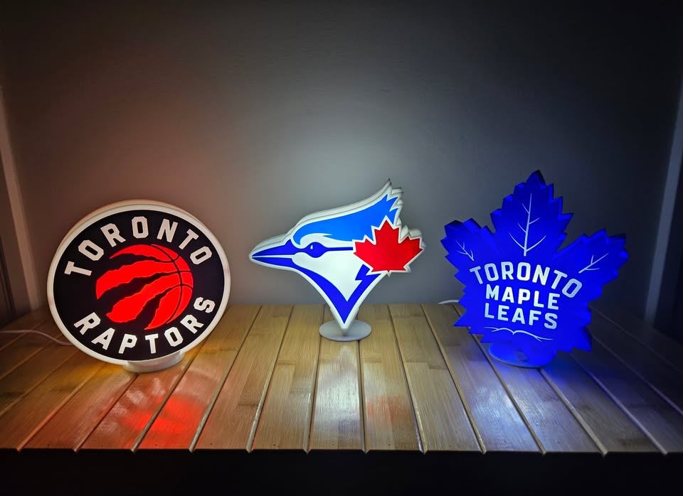 LED Light Box - Toronto Maple Leafs, Blue Jays and Raptors