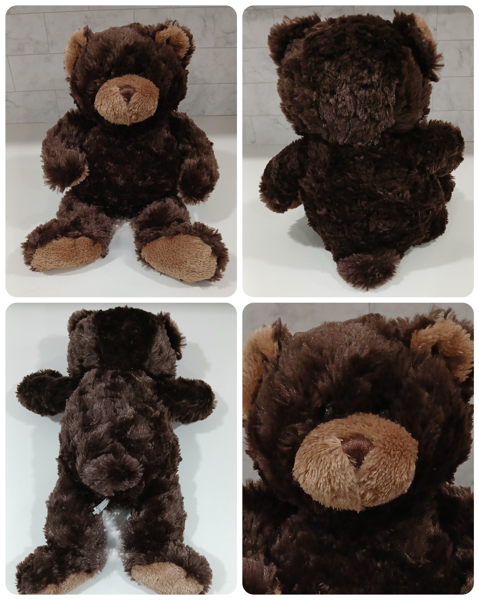 Ganz Brown Teddy Bear Plush,14 in. Used for Display Only