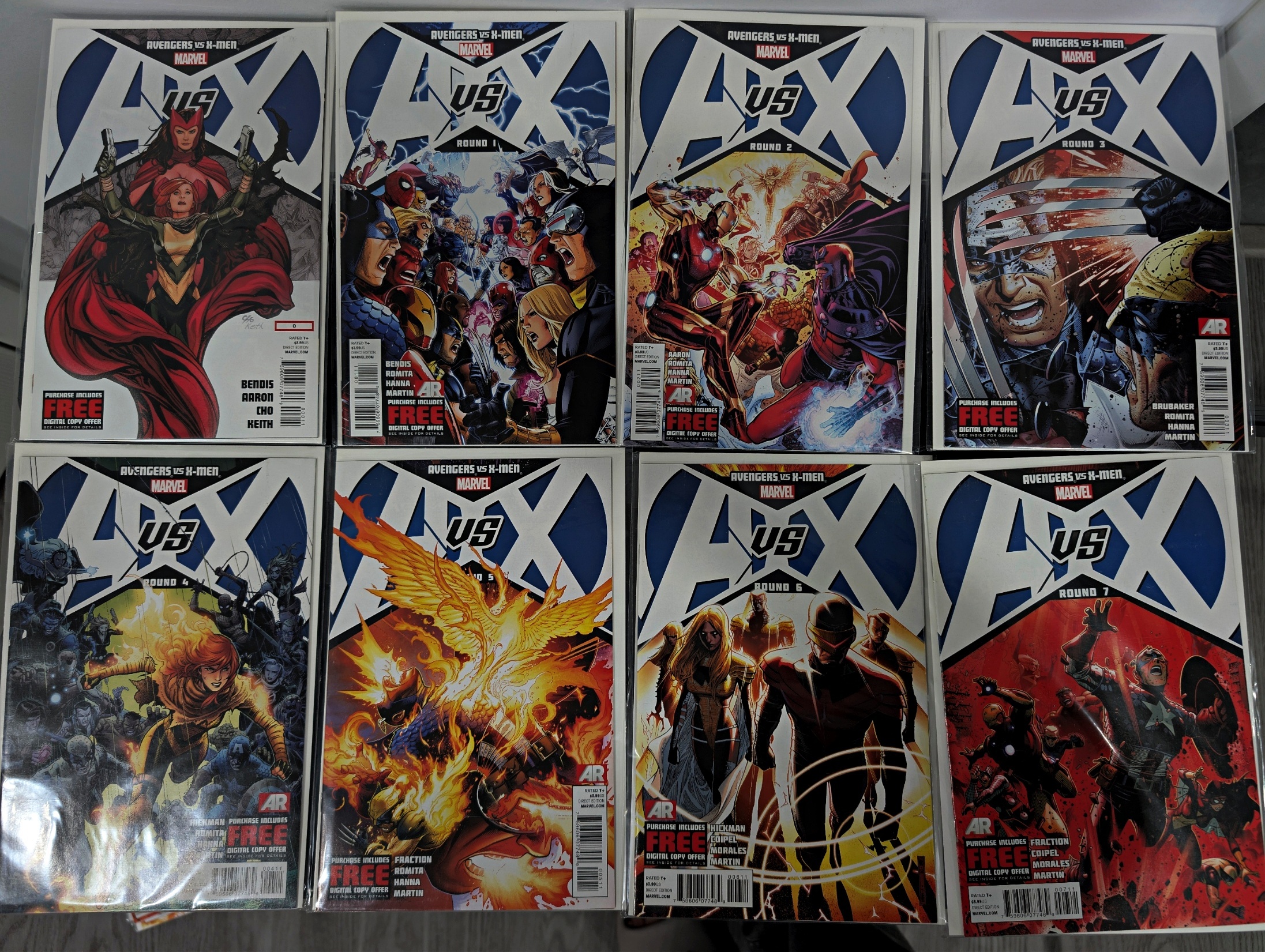 A vs X Comic book set "0" to "12"