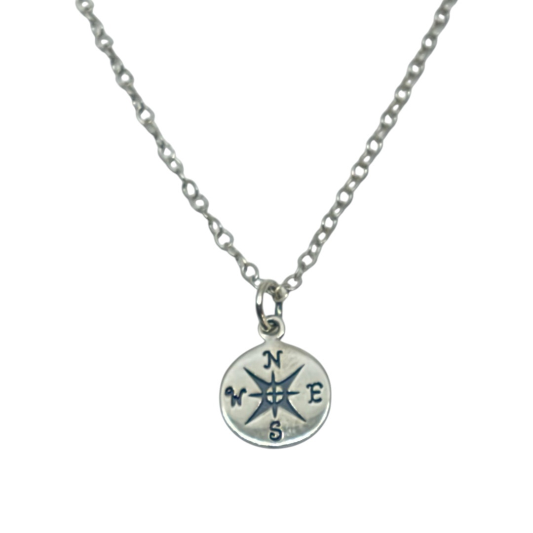 Sterling silver compass rose design necklace - GM1212 - photo 2
