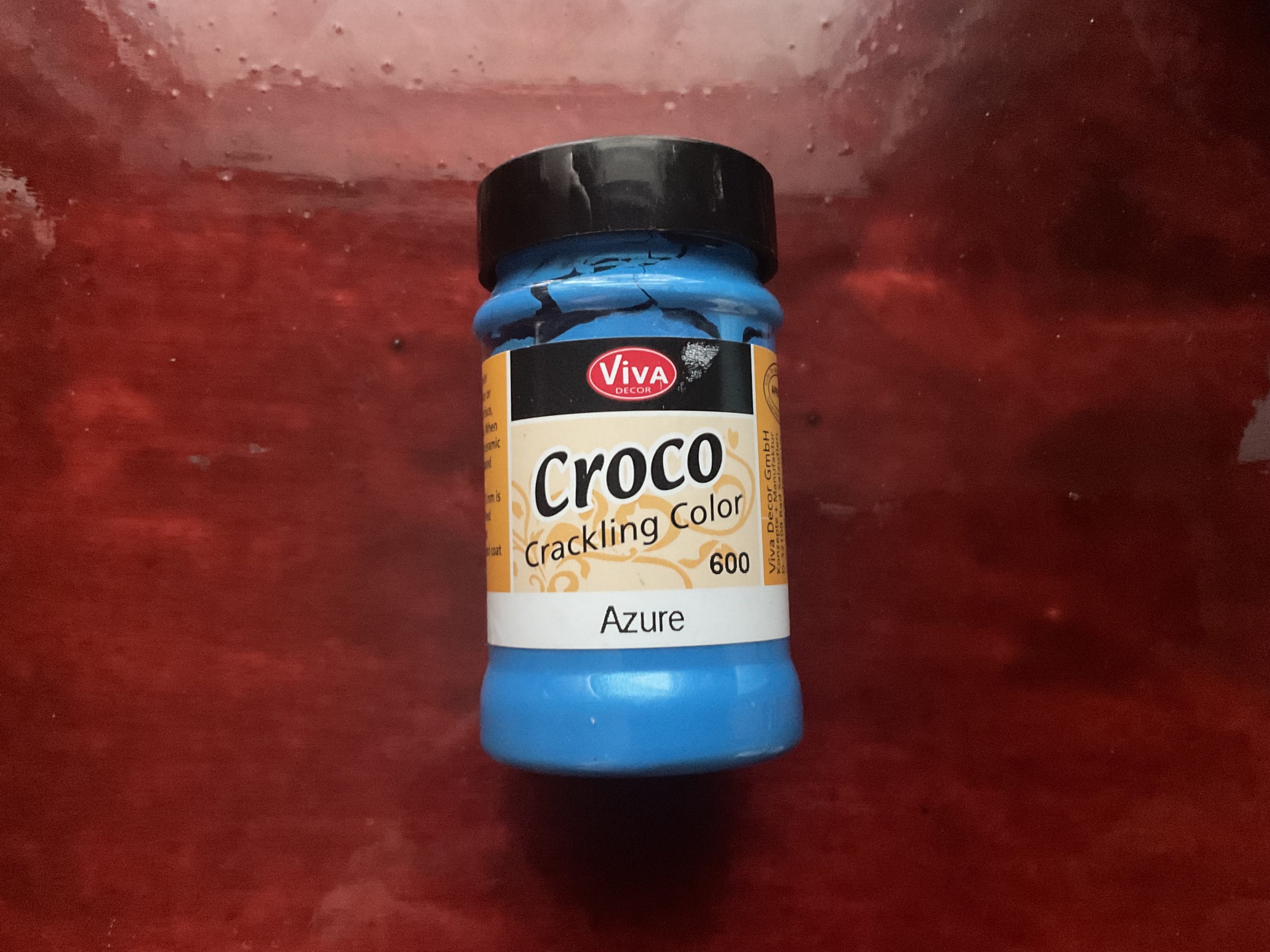 Viva Decor Croco Crackling Color - Turquoise (650)