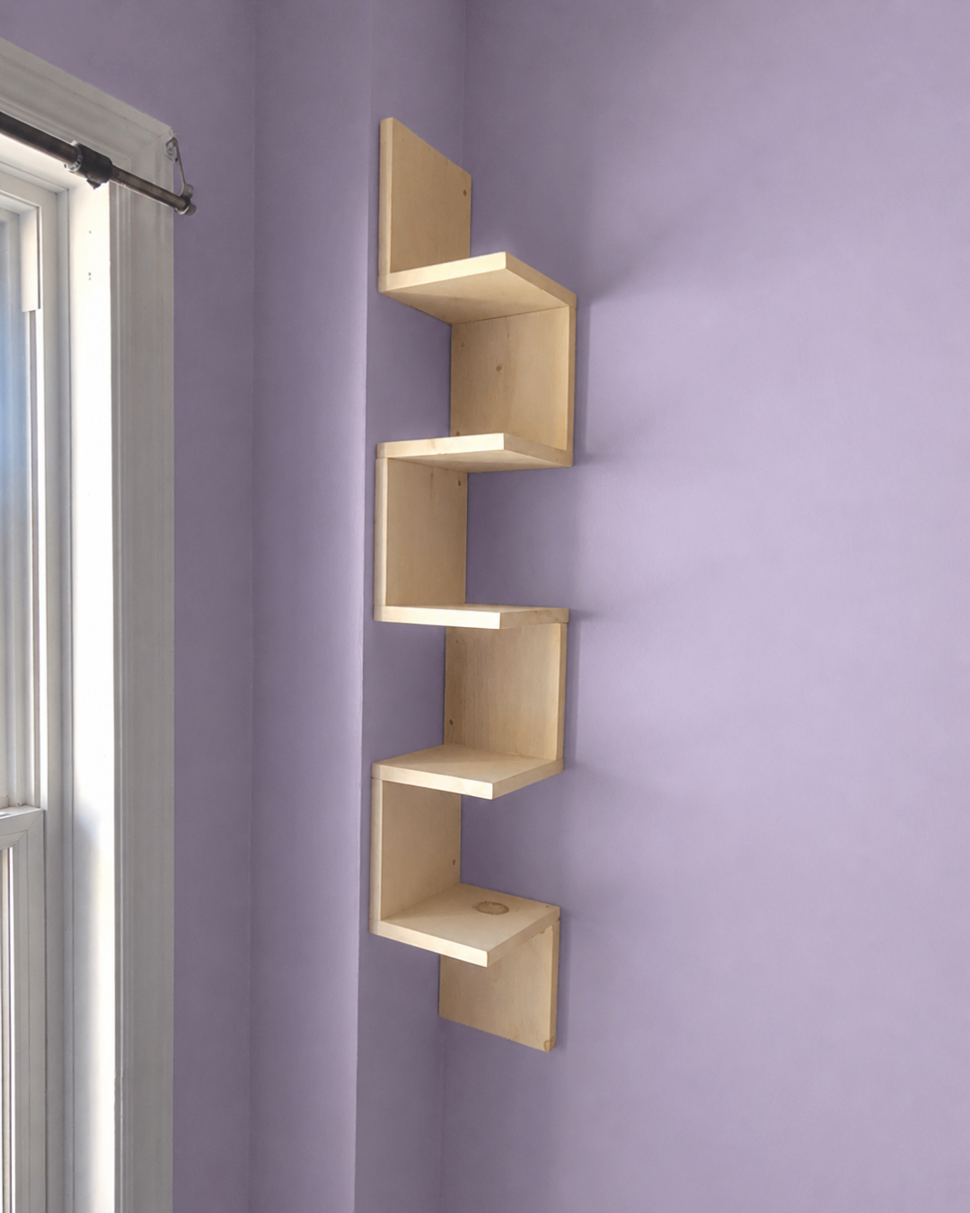 Zigzag Corner Shelf  - Space Saving Organizer Home Decore - photo 3